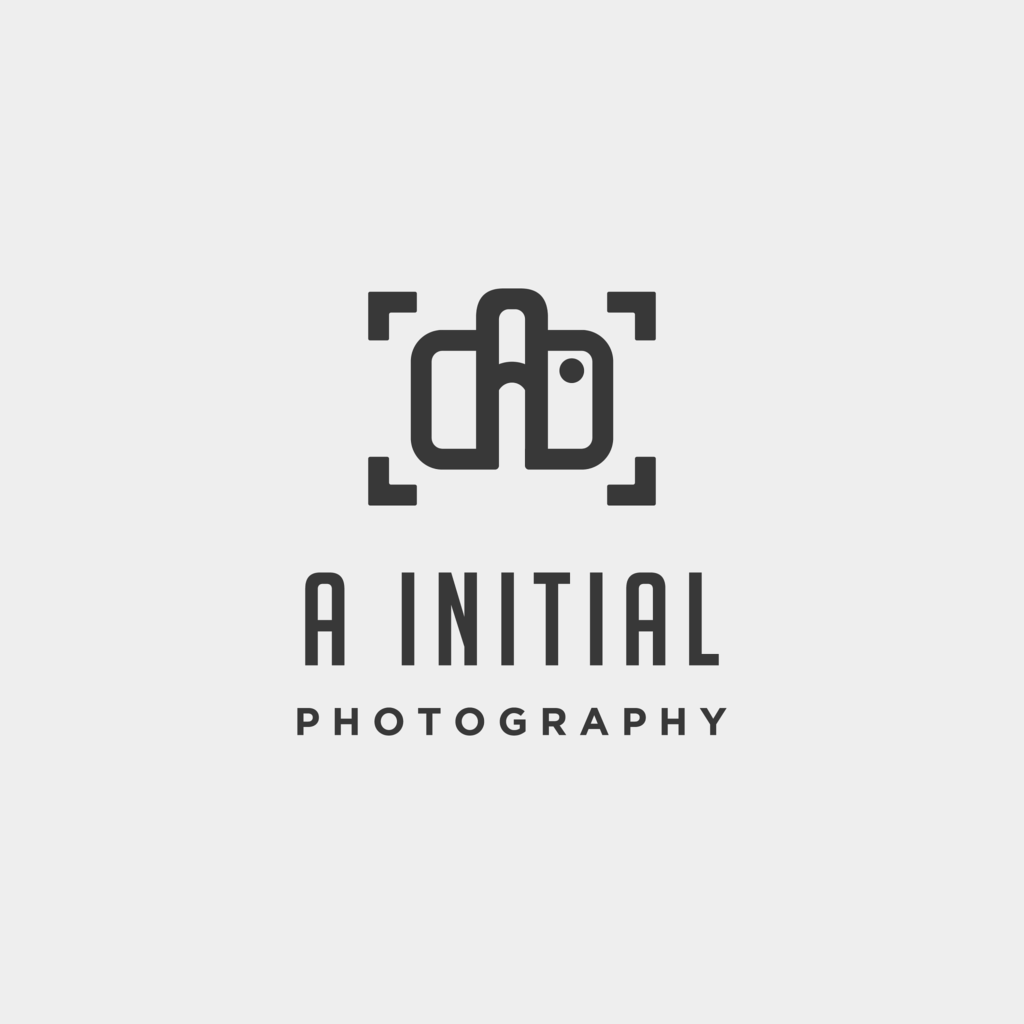 a initial photography logo template design