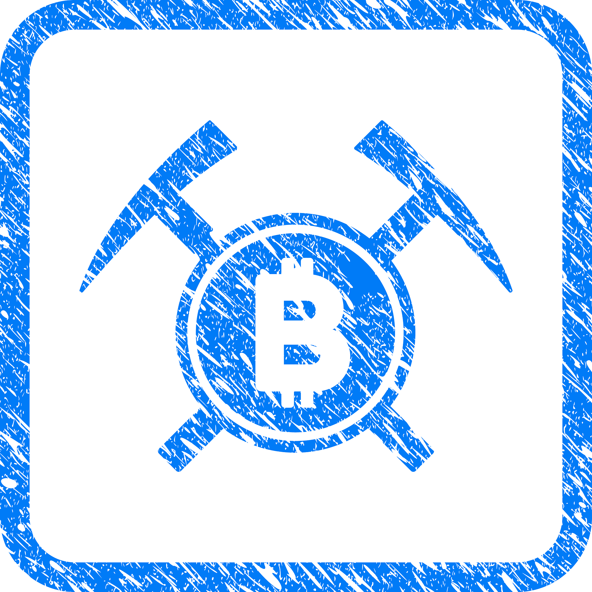 bitcoin mining hammers framed stamp