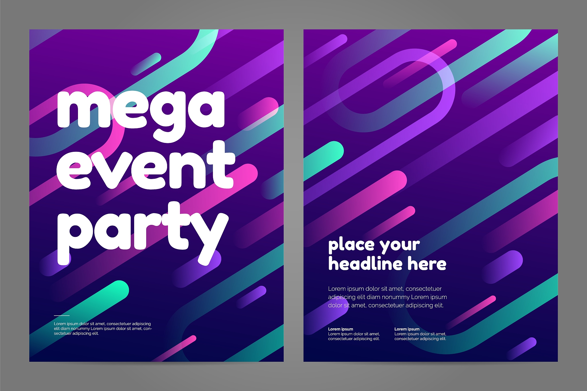 layout poster template design for sport event