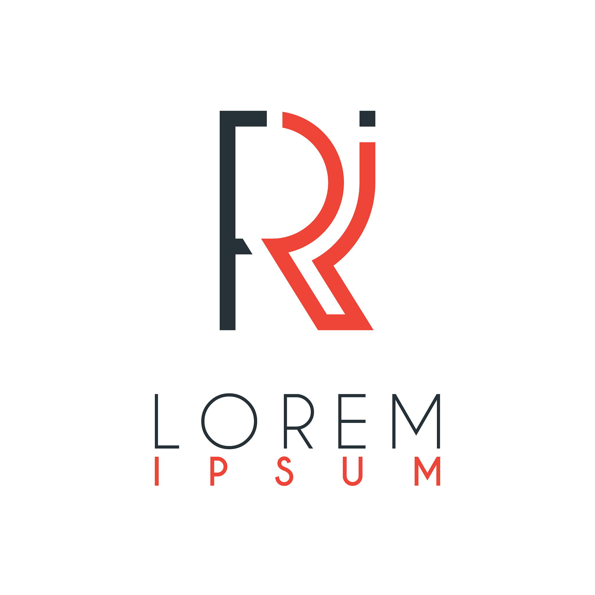 the logo between letter r and letter i or ri