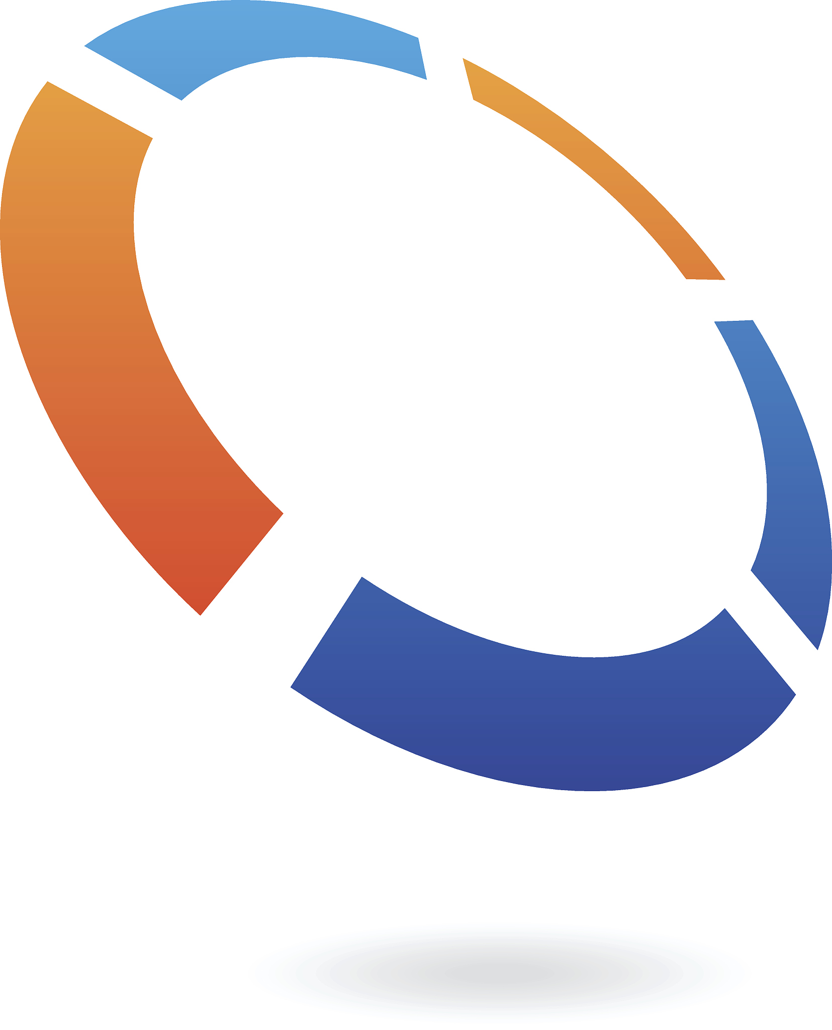 distorted colorful round abstract icon