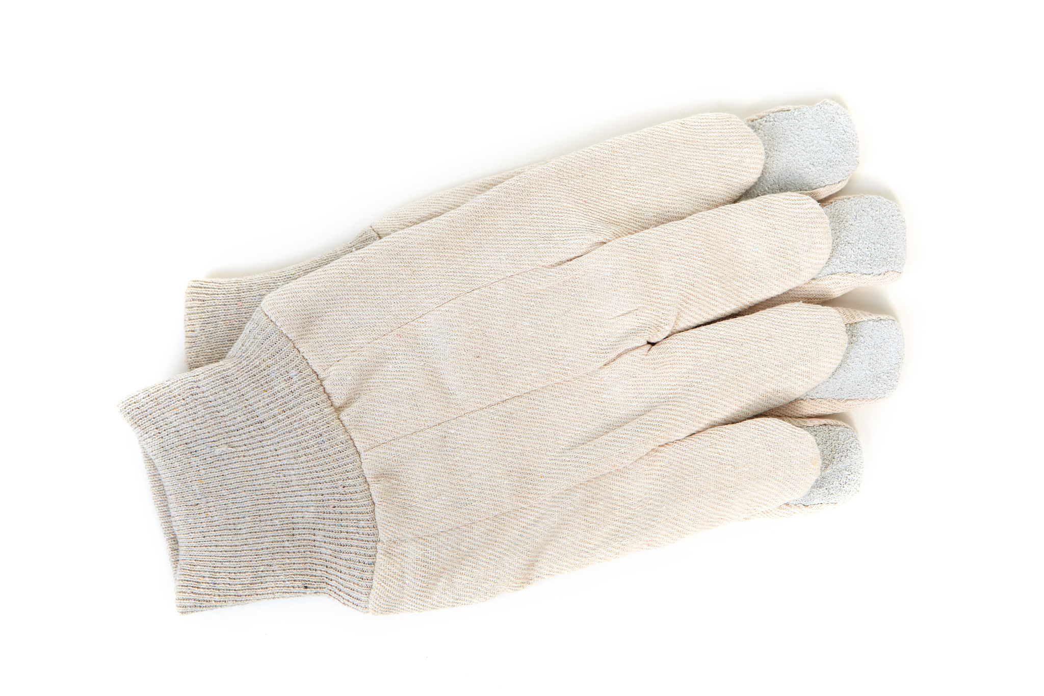 white leather gloves