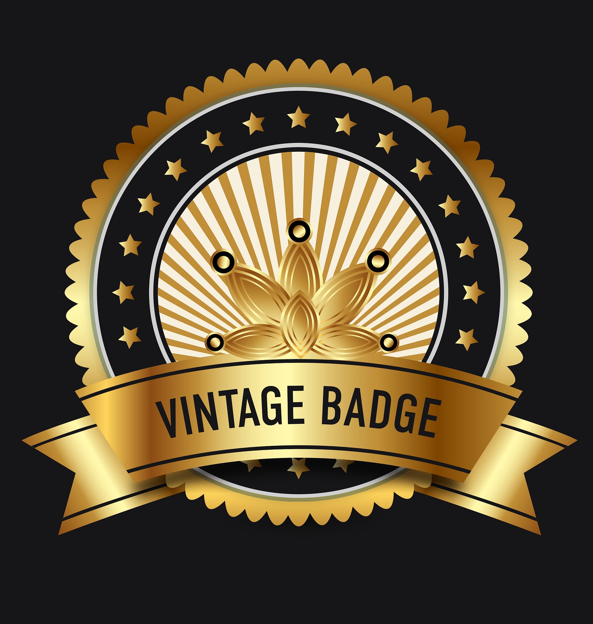 premium gold quality labels