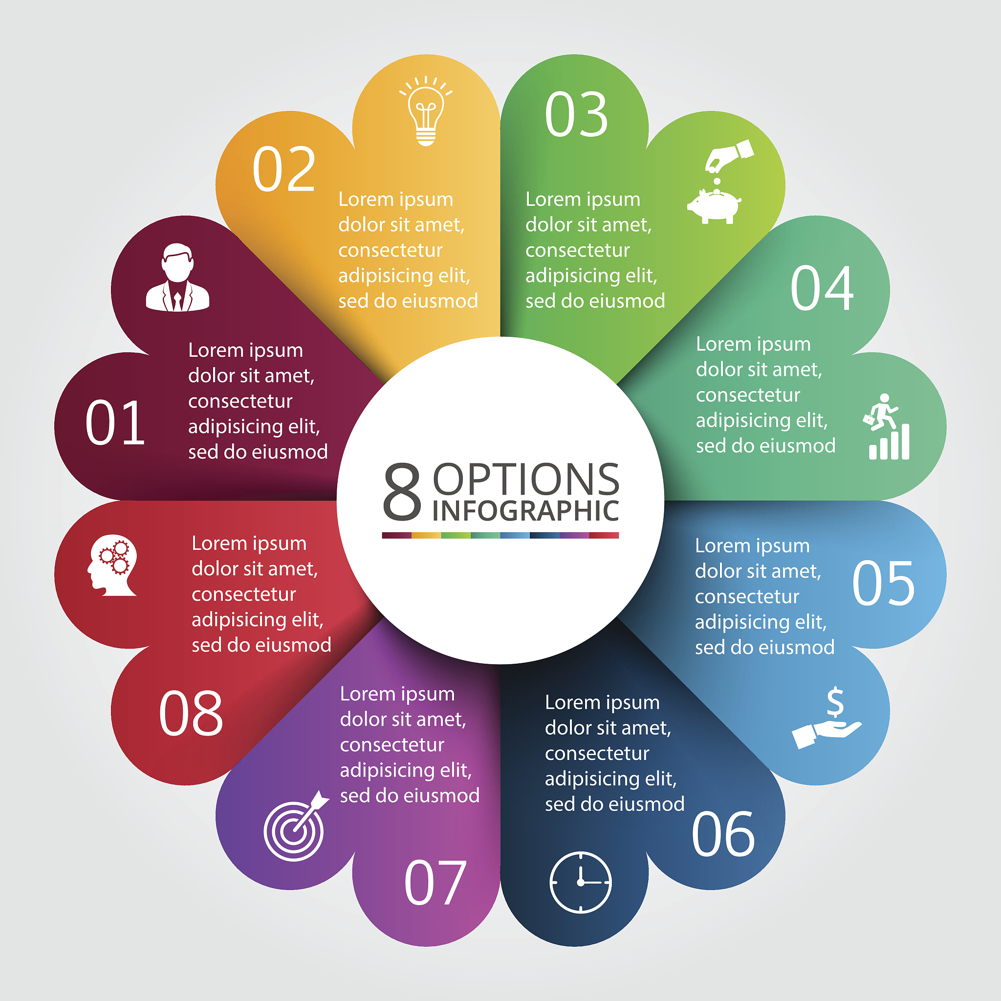 vector circle infographic.
