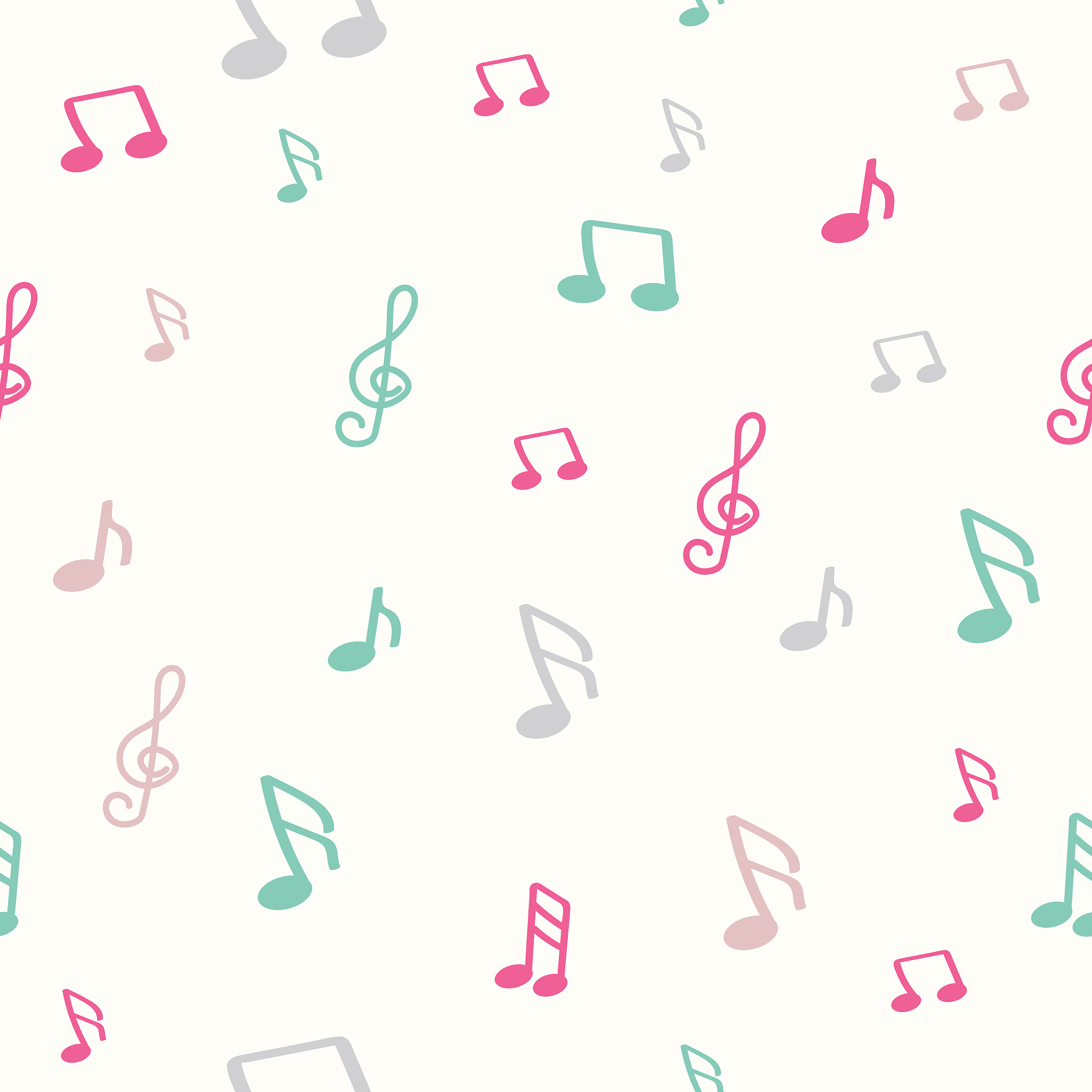 colorful music note pattern