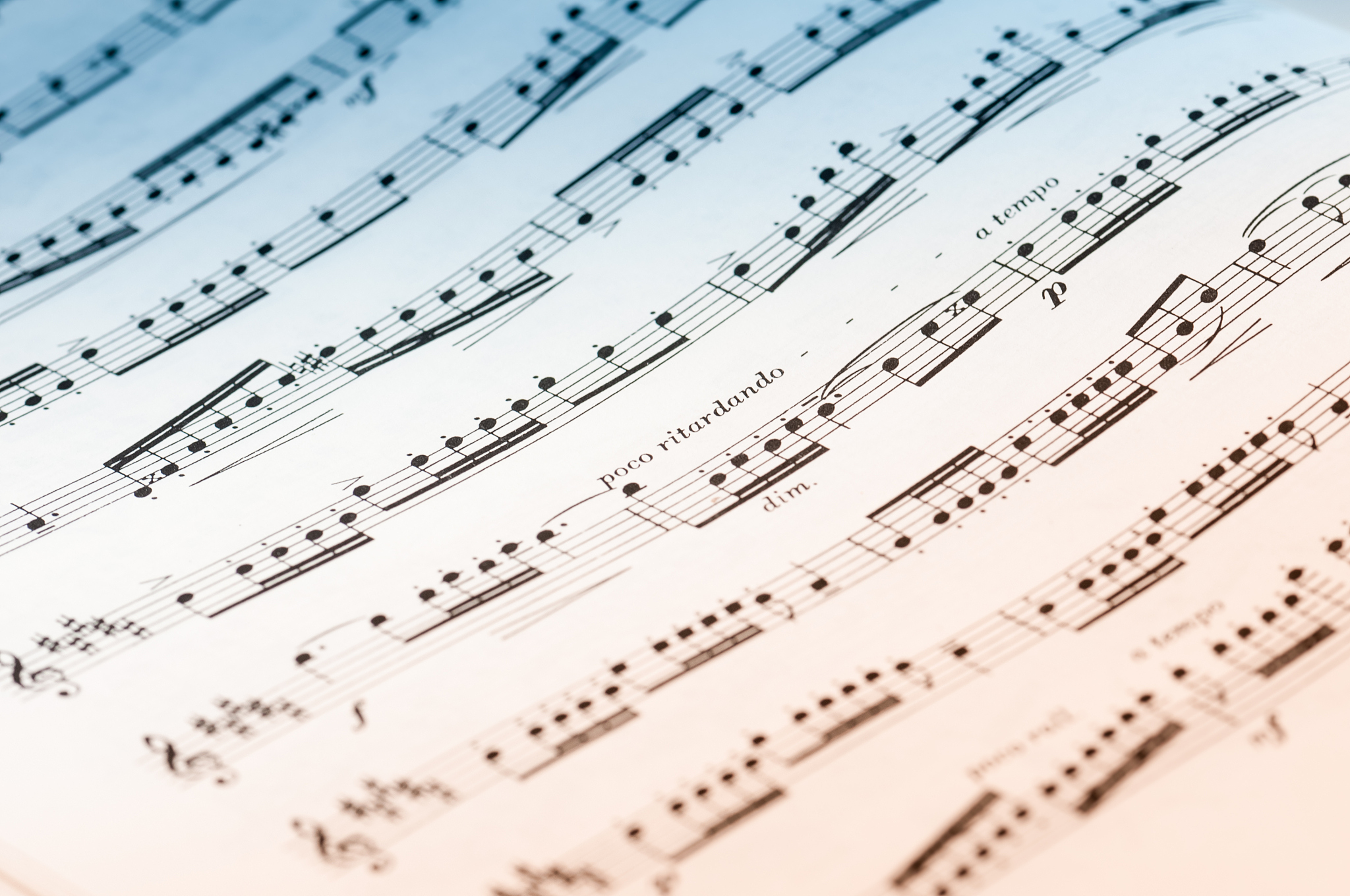 sheet of music note