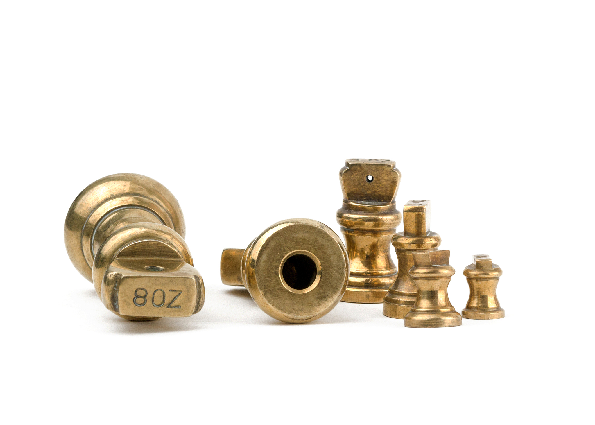 antiques brass imperial weights