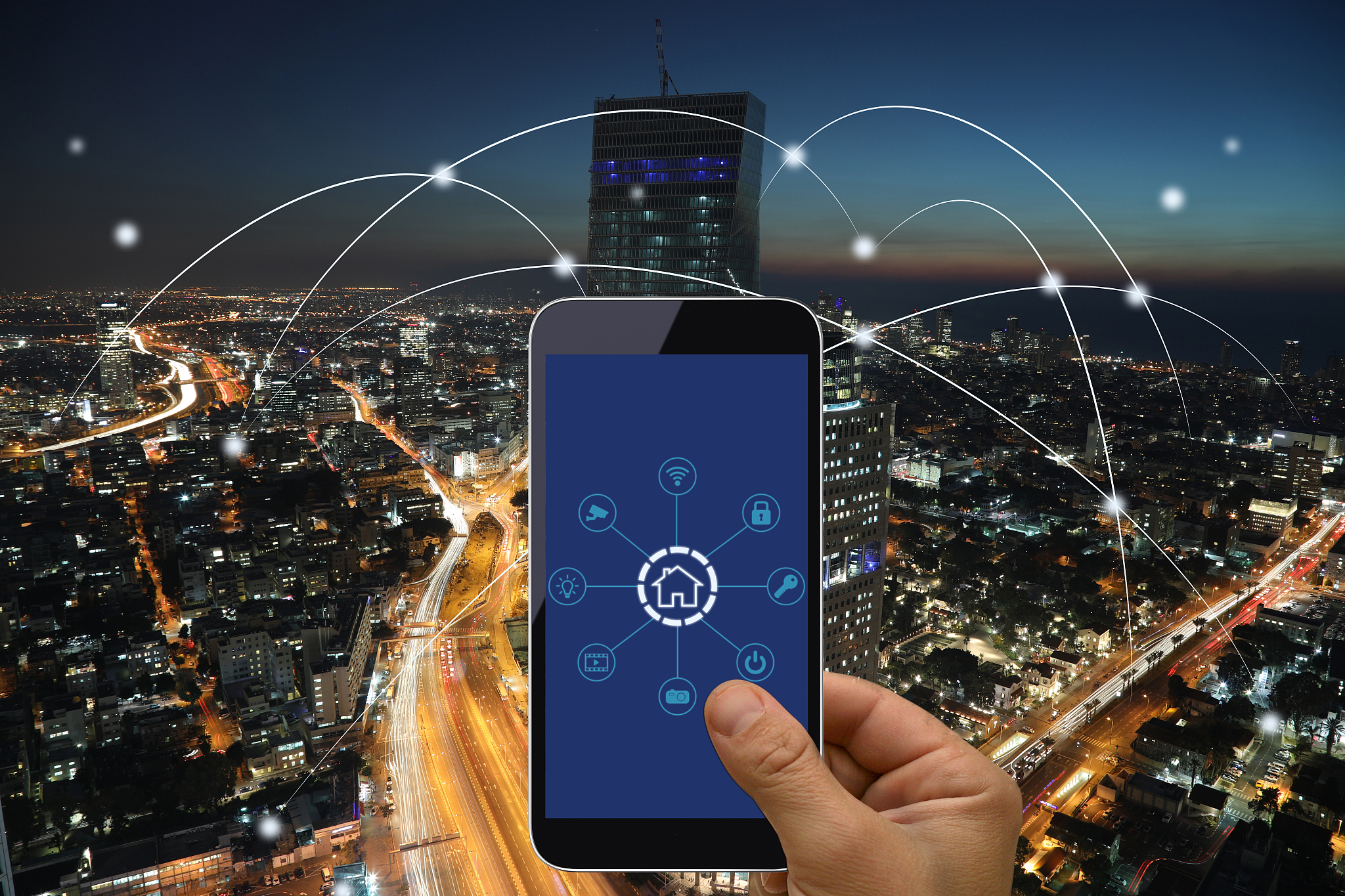 computer network connection smart city future internet technolog