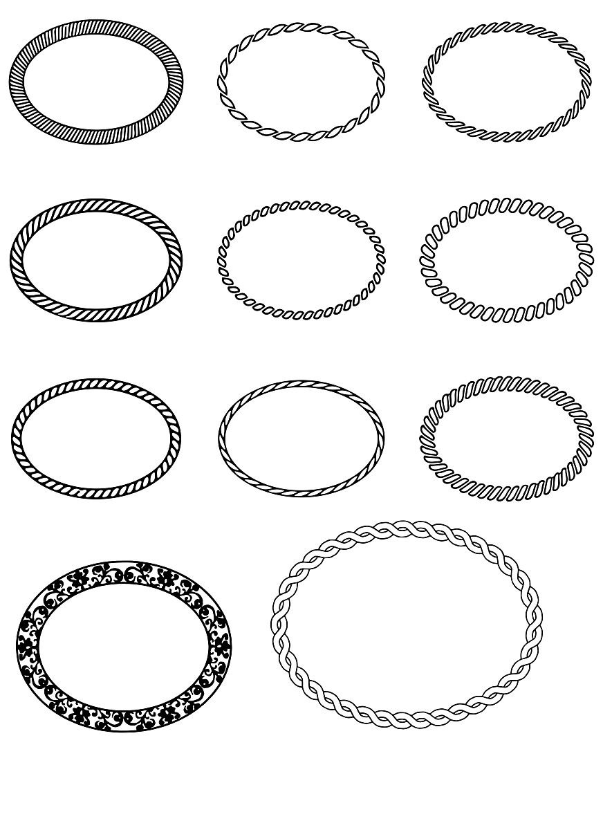 常用的首饰专业模板包括椭圆形模板吗