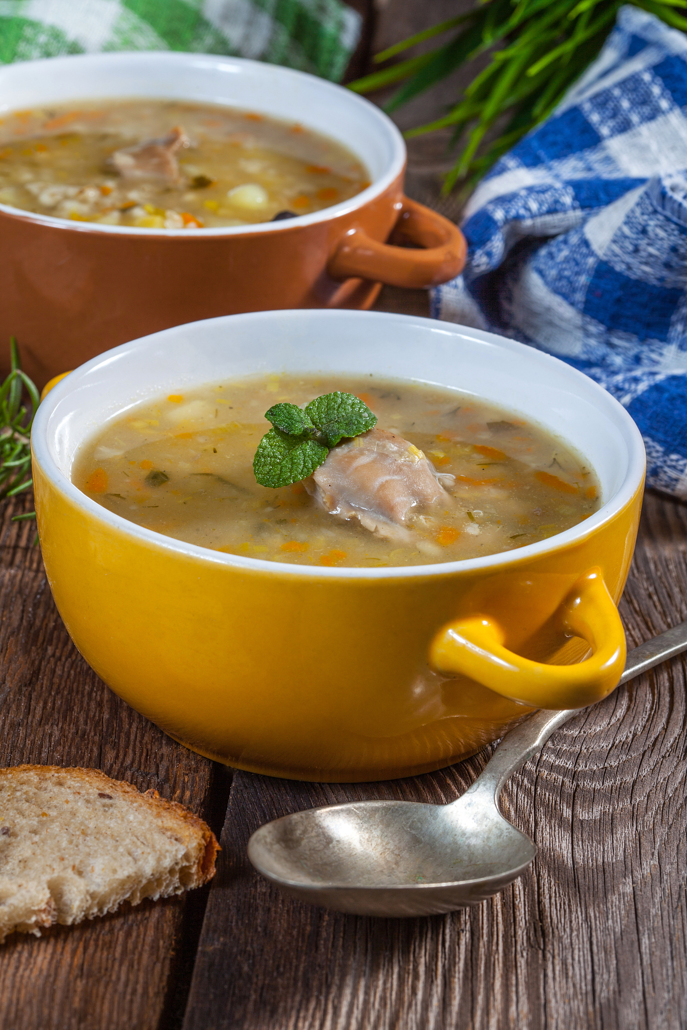 soup with buck.