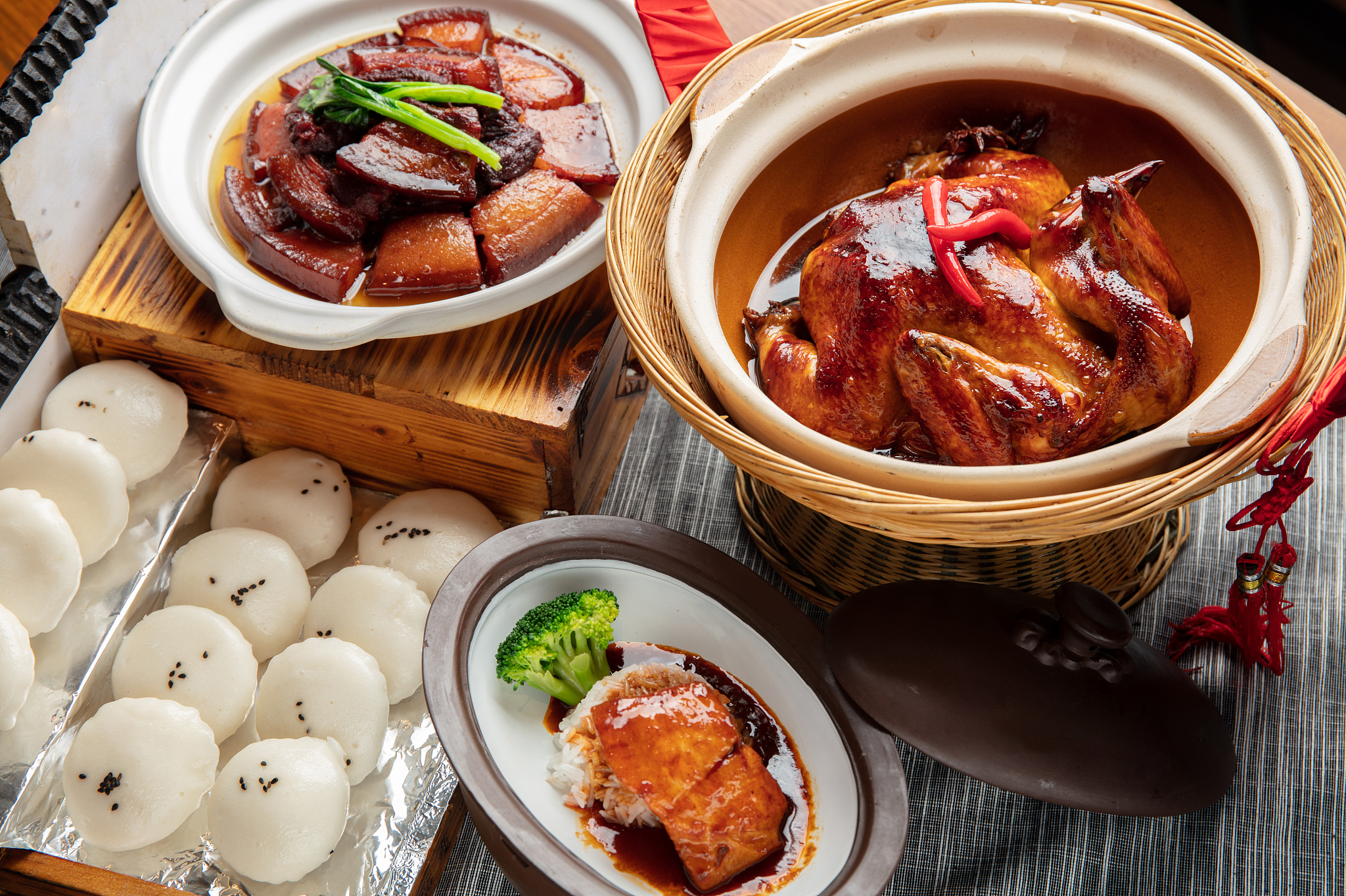 徽菜碳烤鸡套餐