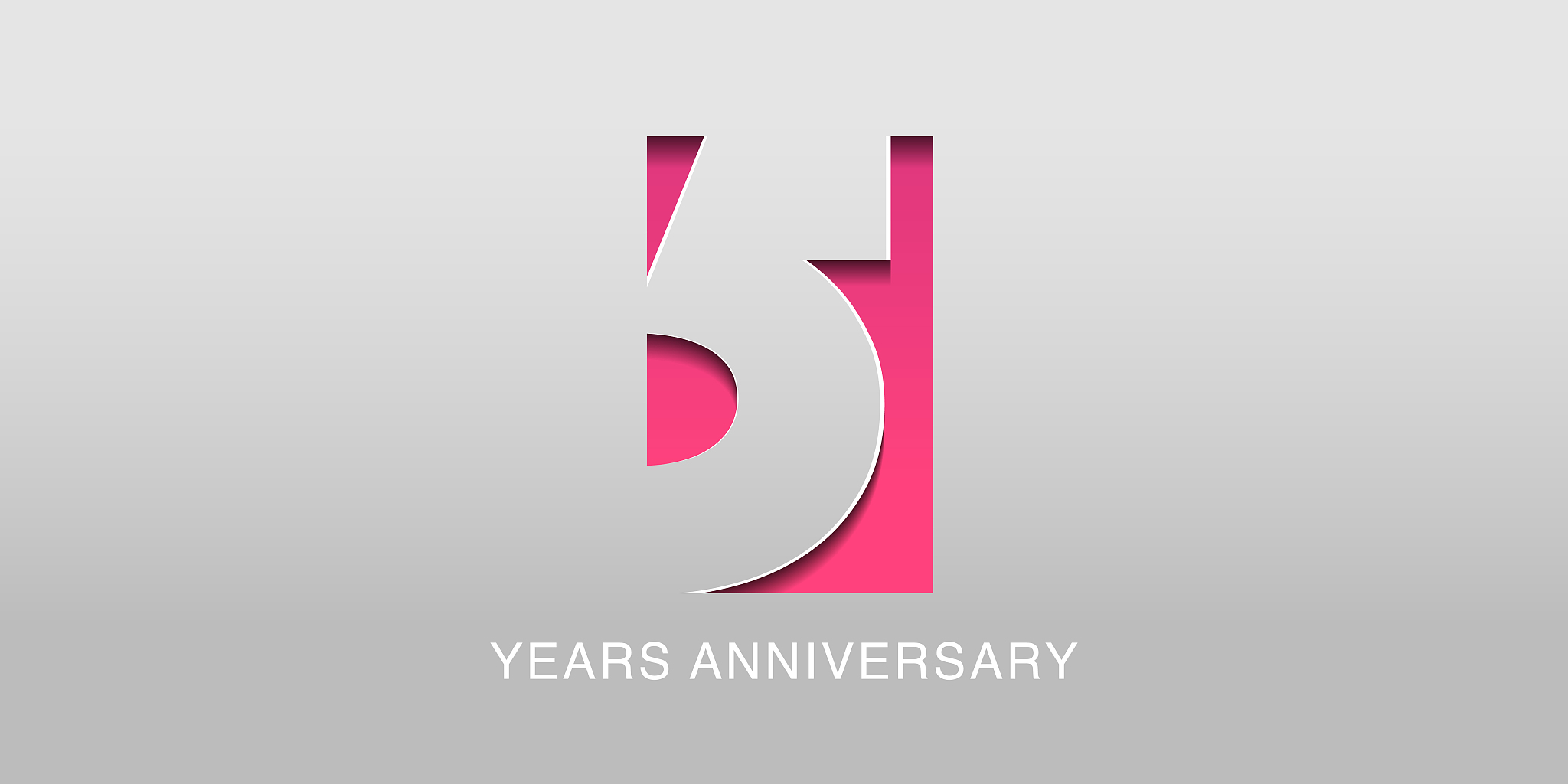 5 years anniversary vector icon, symbol