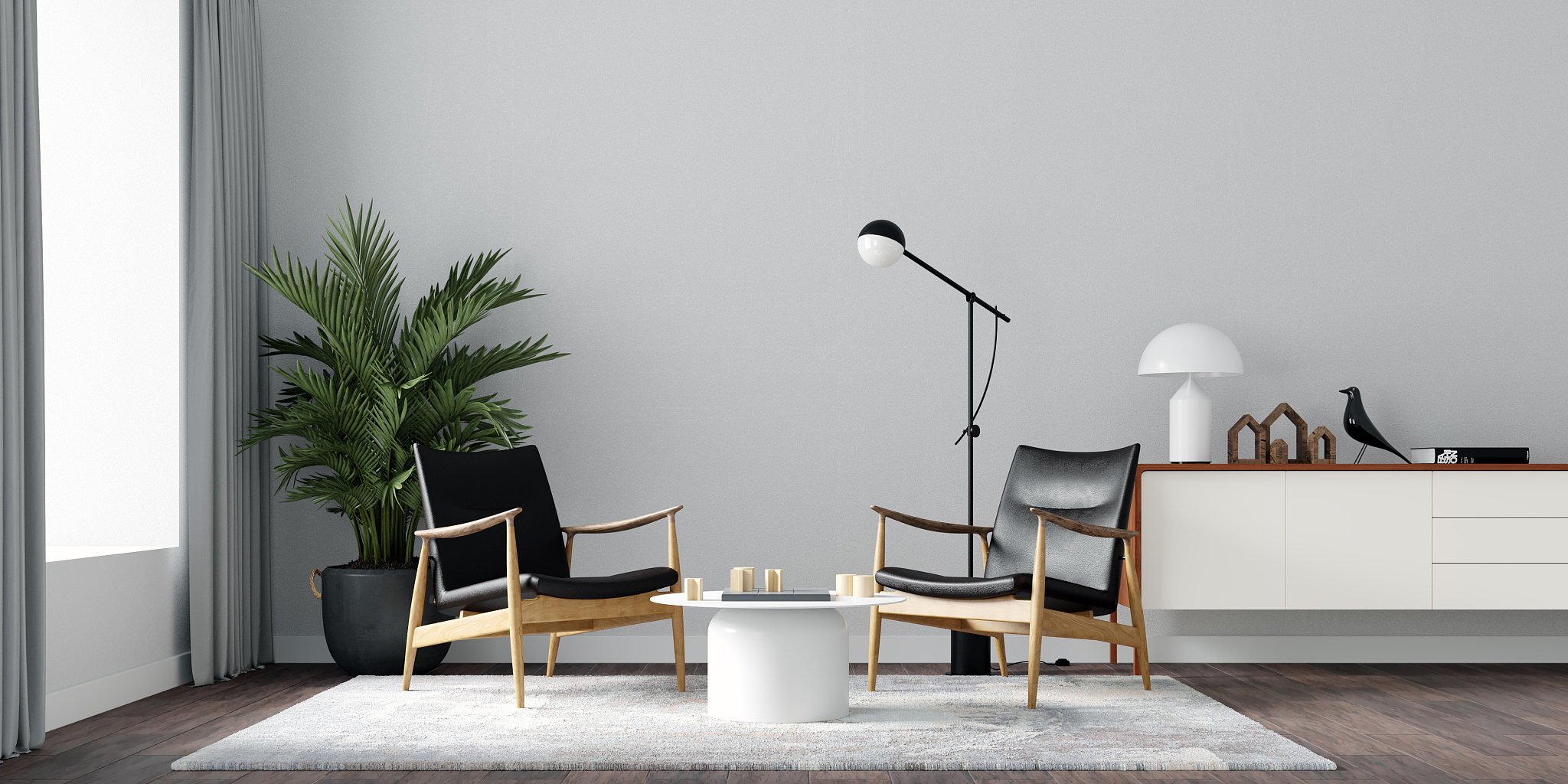 interior wall mockup