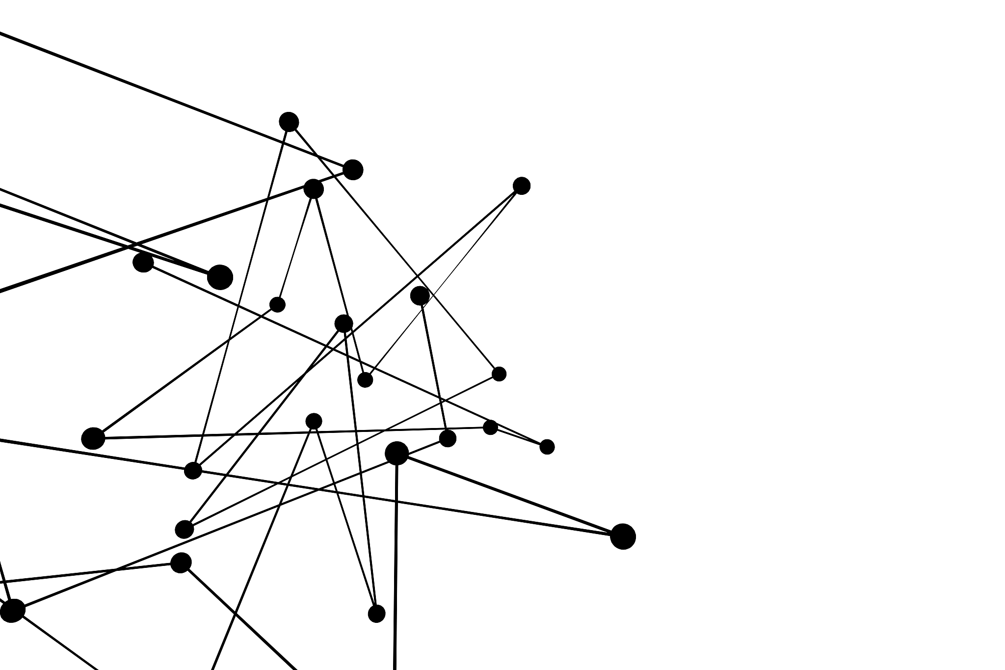 3d rendering, lines and dots with chemistry background