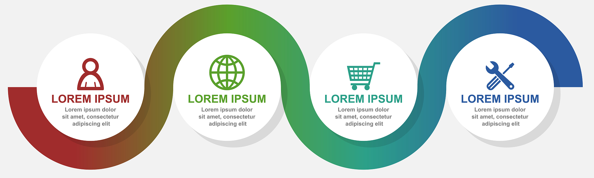 business, commerce and technology diagram, flat design infograph