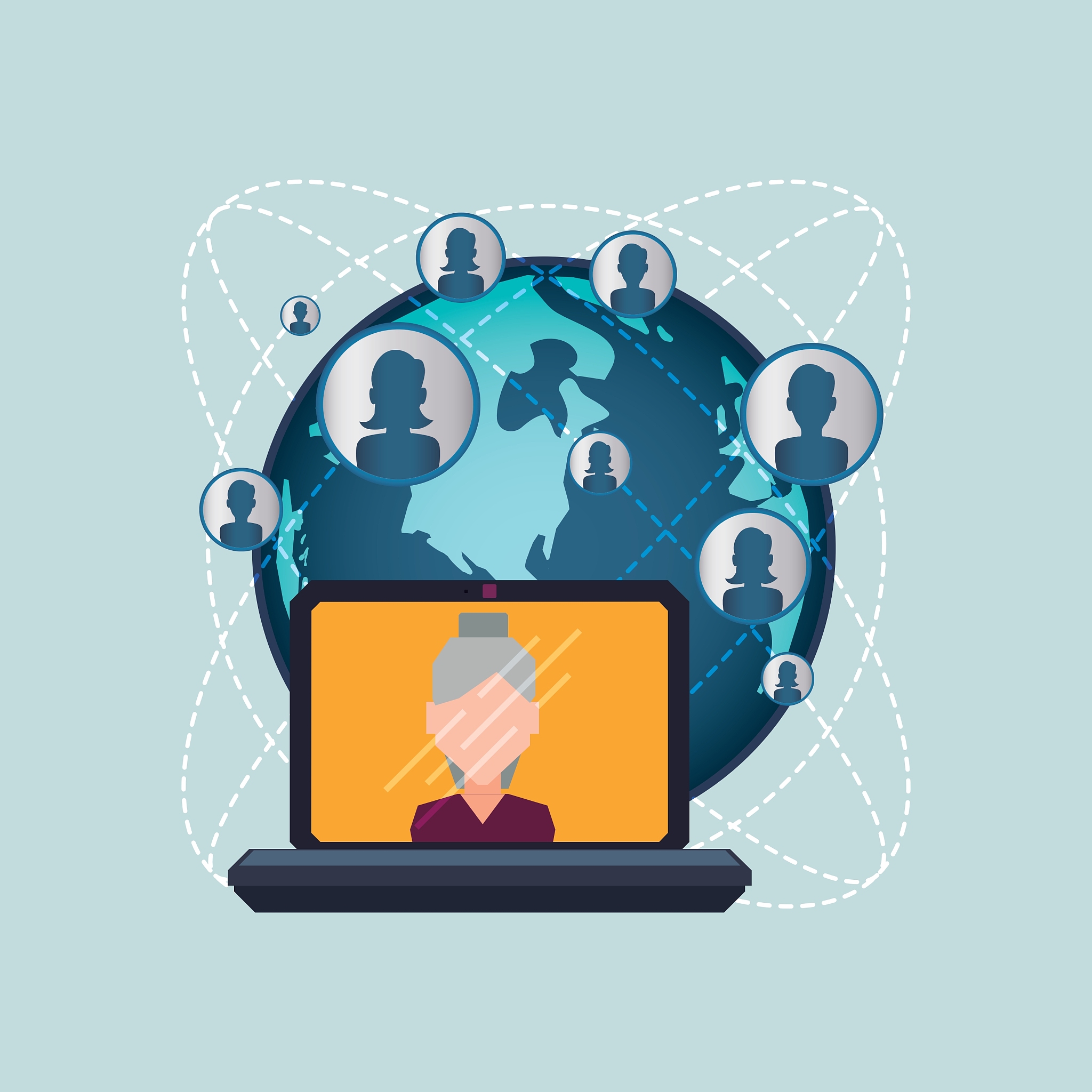 social network design social media icon isolated