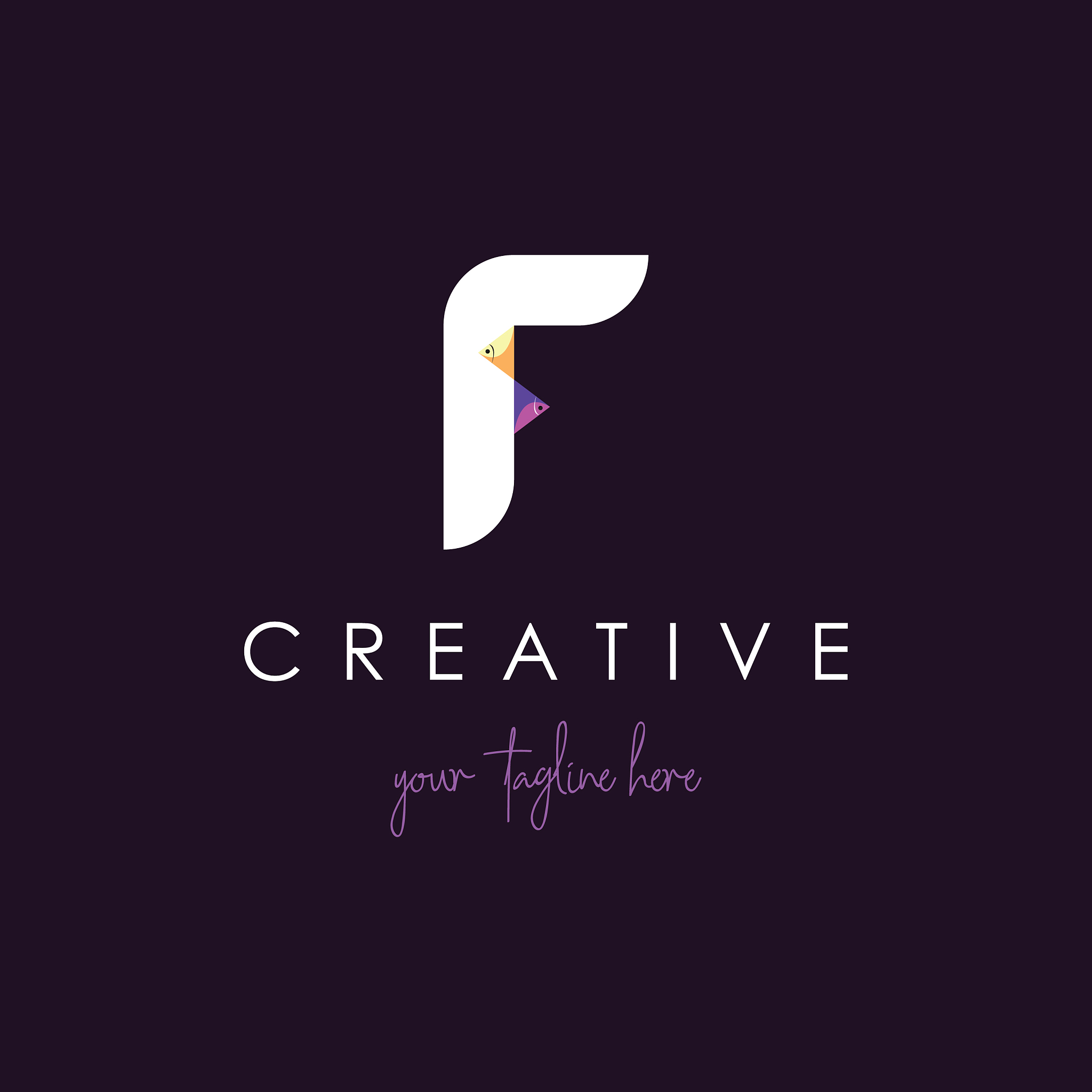versatile fish logo template