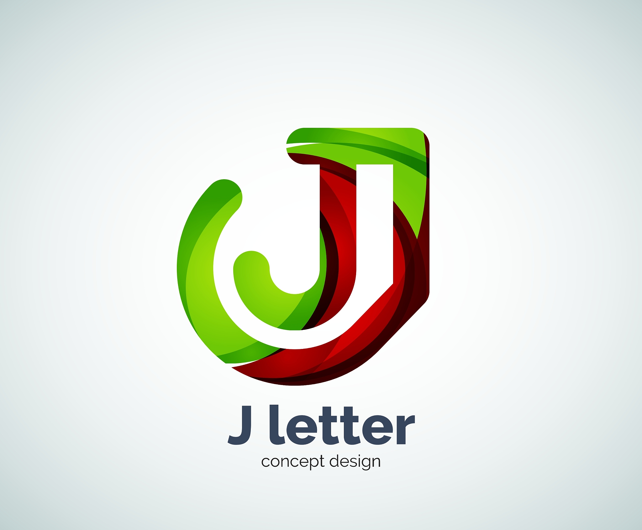 英文字母<strong>j</strong>,商务,红色,多层效果,几何形状,概念,字母,信函,设计