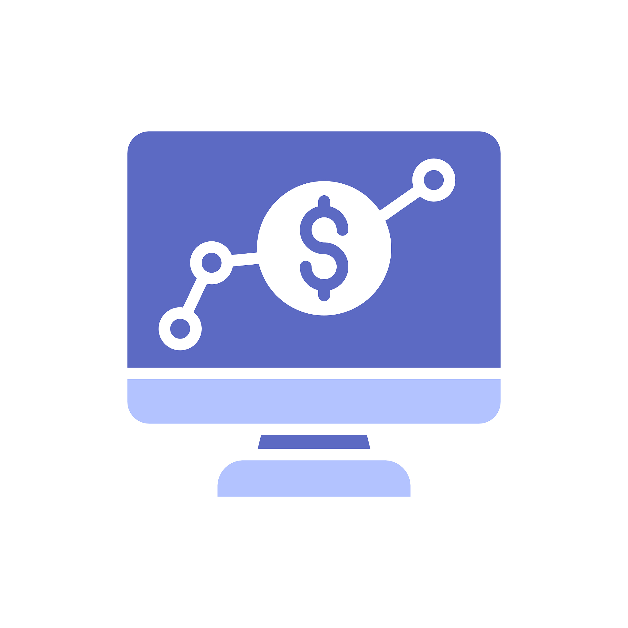 online investment  vector illustration. glyph with color backgro