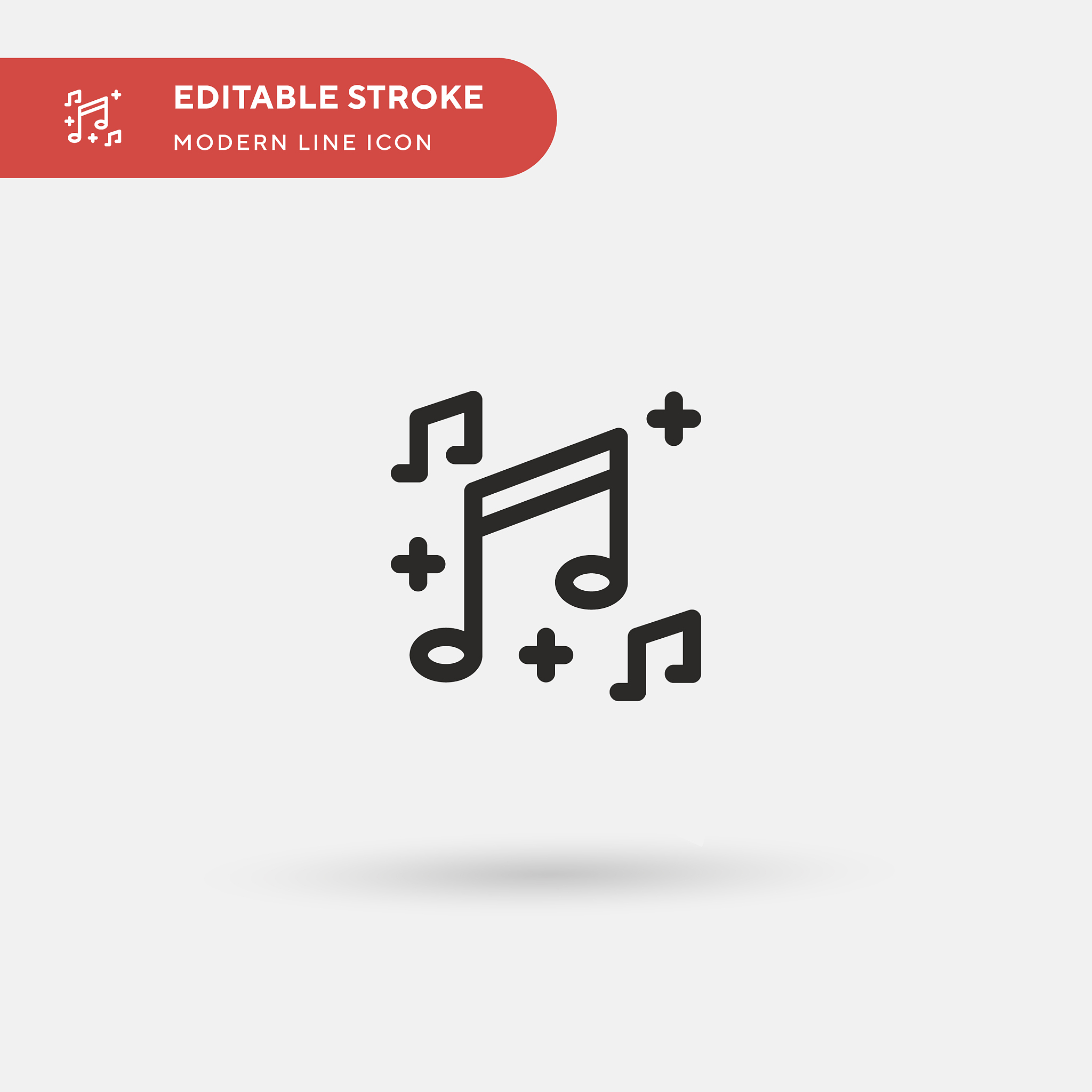 musical notes simple icon