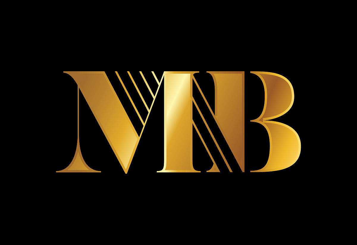 第一个字母m b标志设计矢量.图形字母符号的企业业务标识