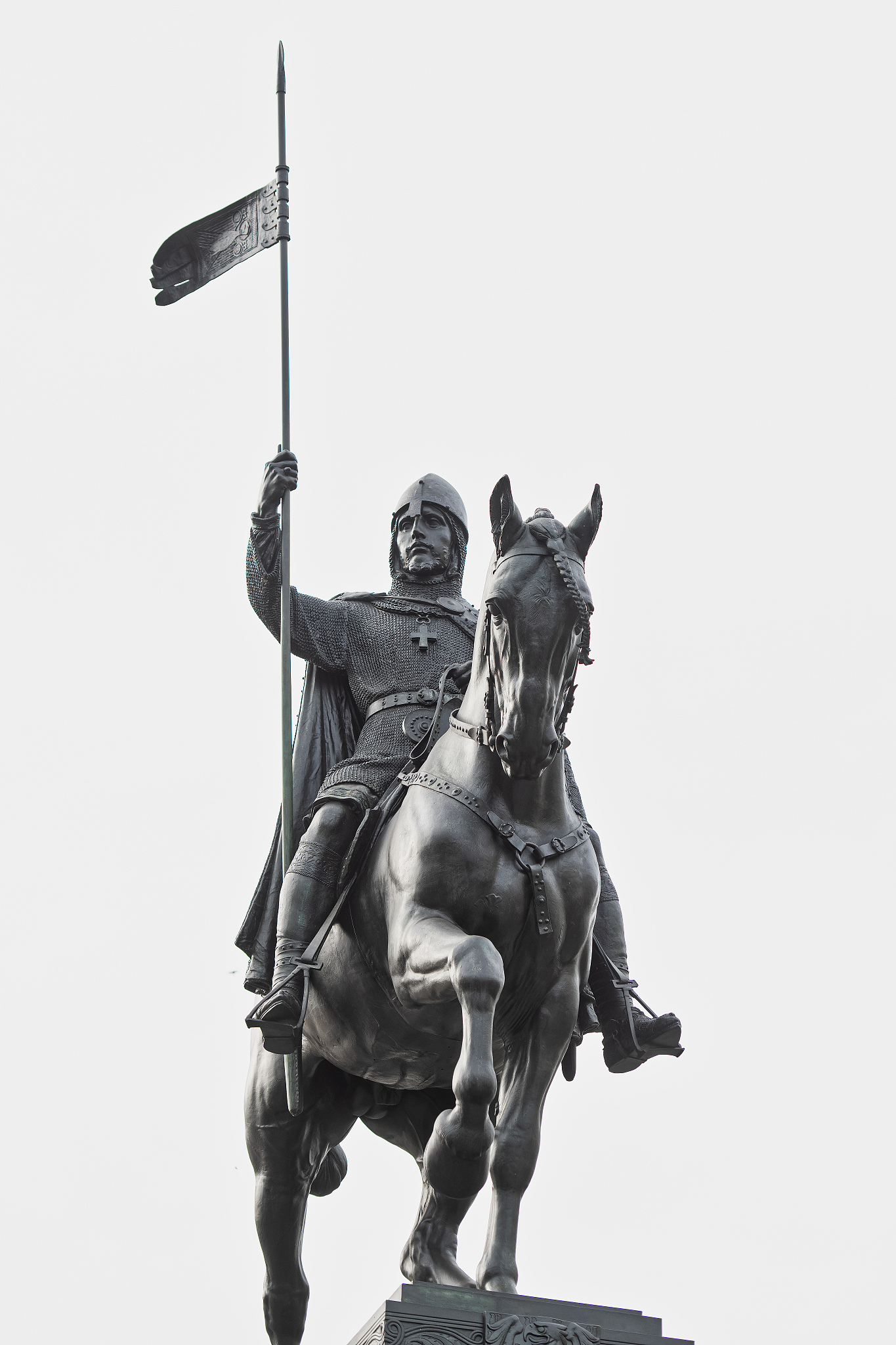 equestrian statue of st. wenceslas in prague