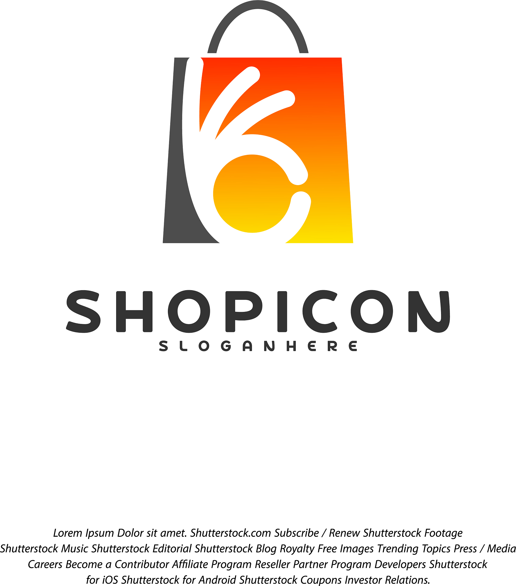 good shop logo template design great shop logo