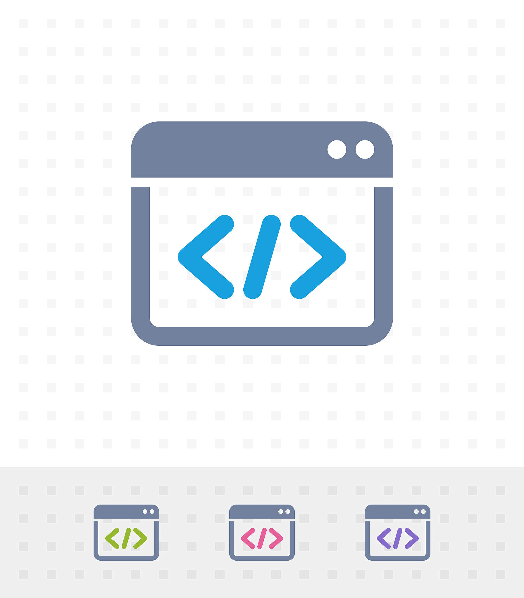 code in window - tap duo icons