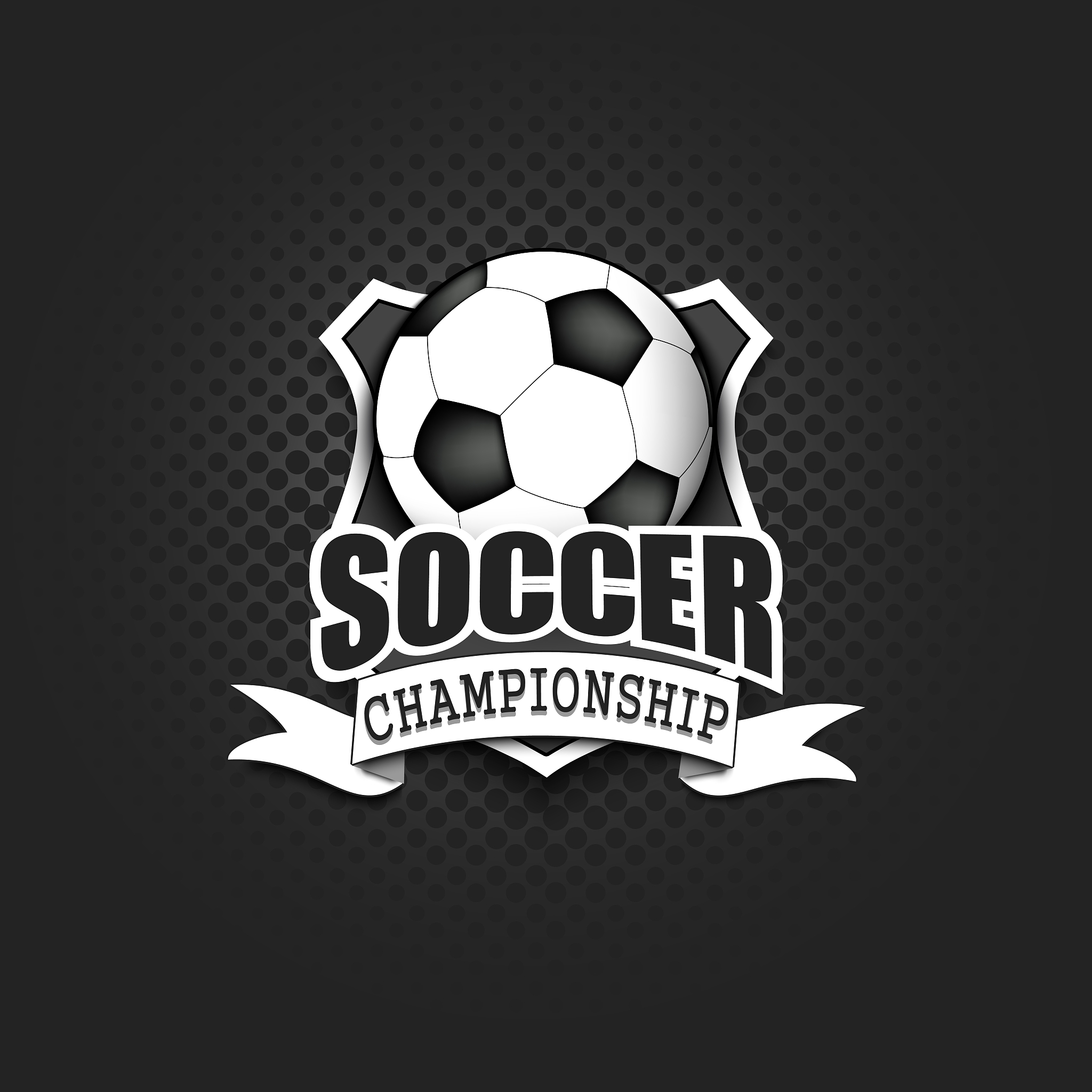soccer logo template design