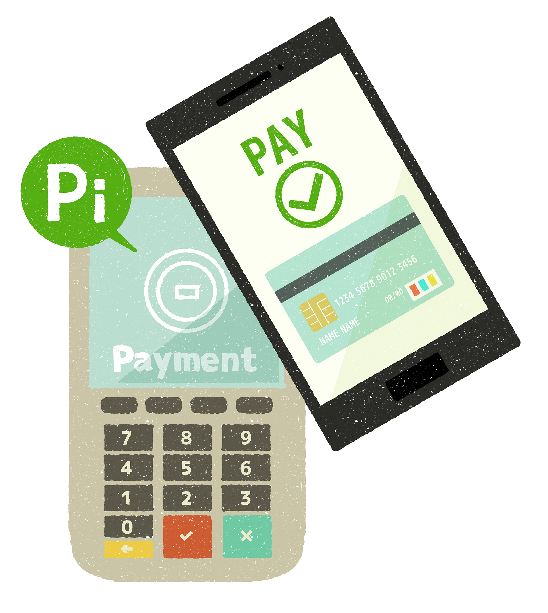 smartphone-cashless payment-credit card