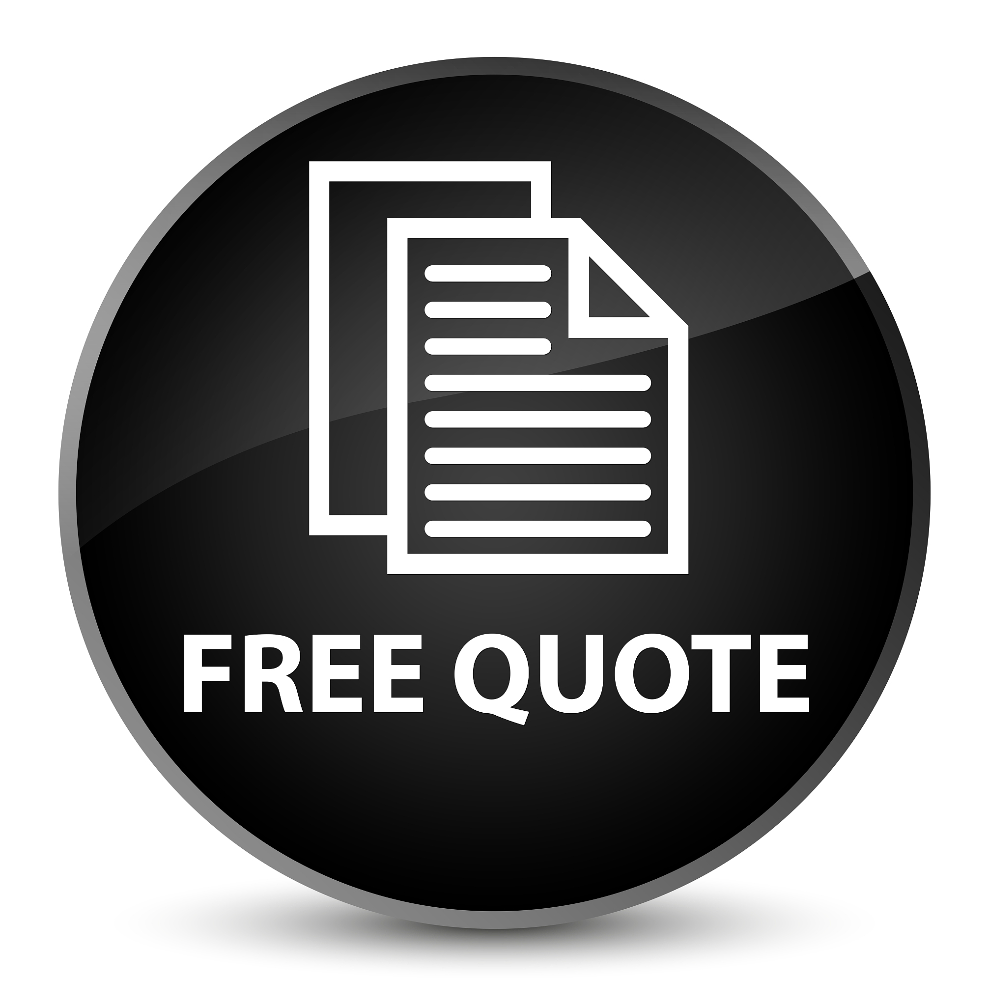 free quote elegant black round button
