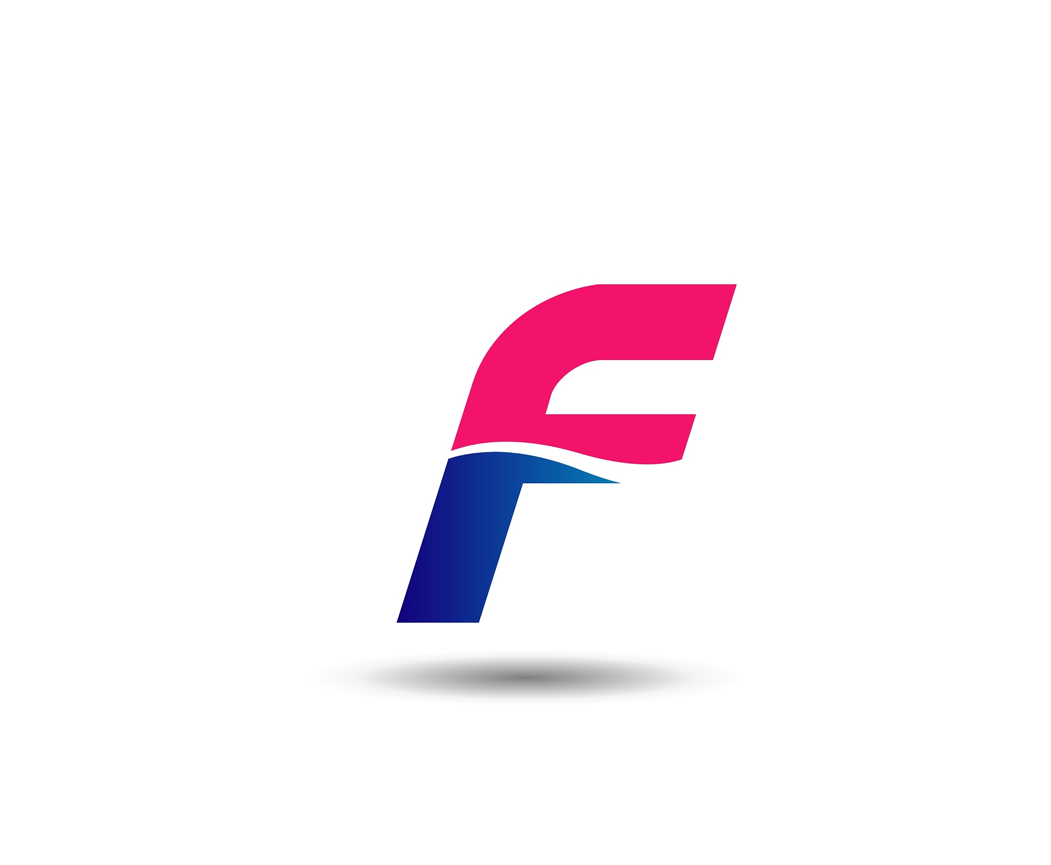 letter f logo icon design template elements