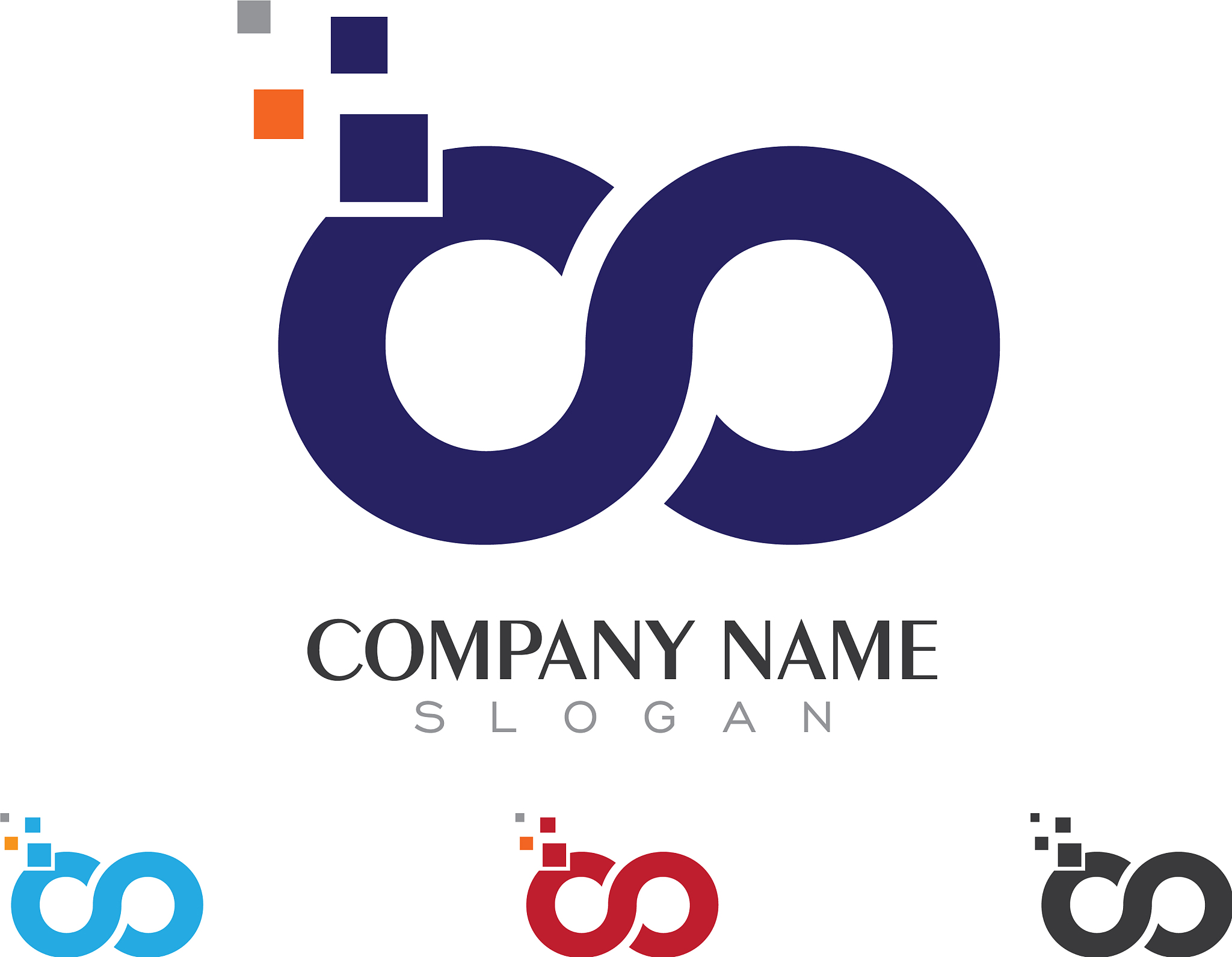 infinity logo template