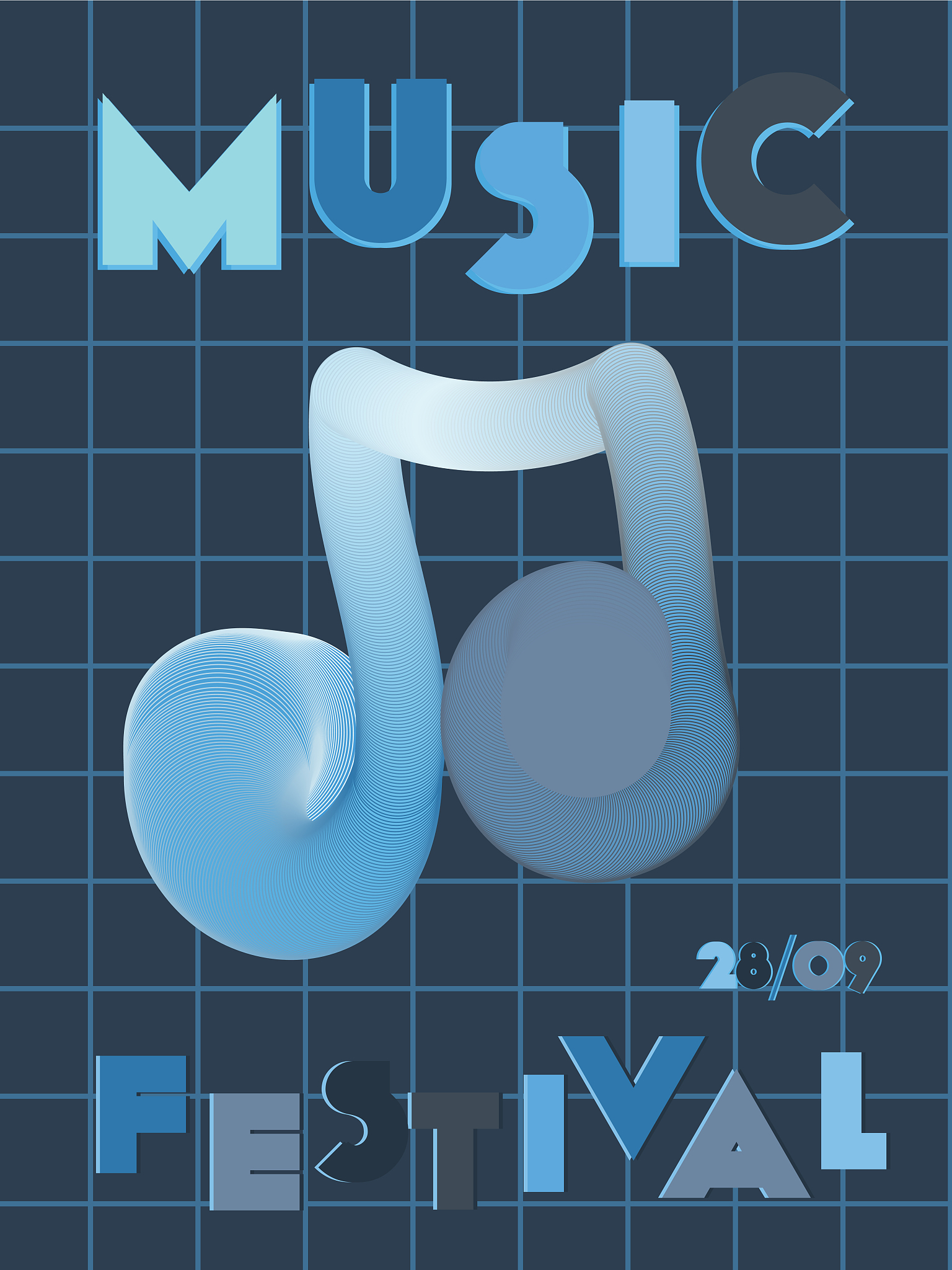music festival cover background.