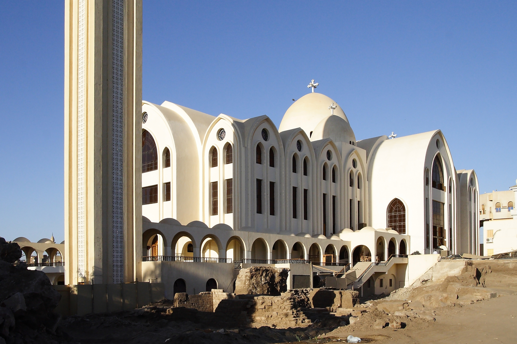 aswan orthodox cathedral in egypt