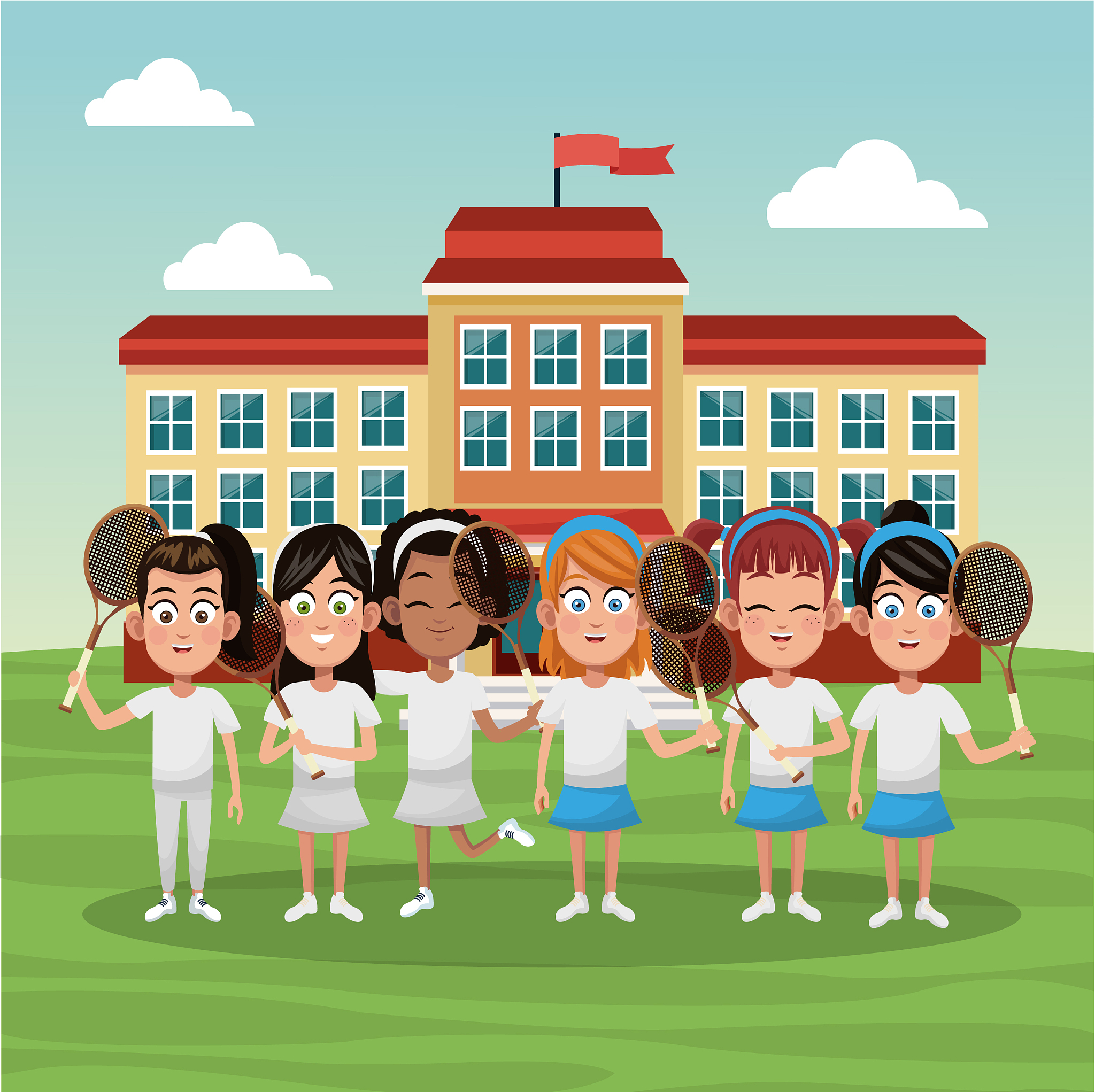 tennis school team