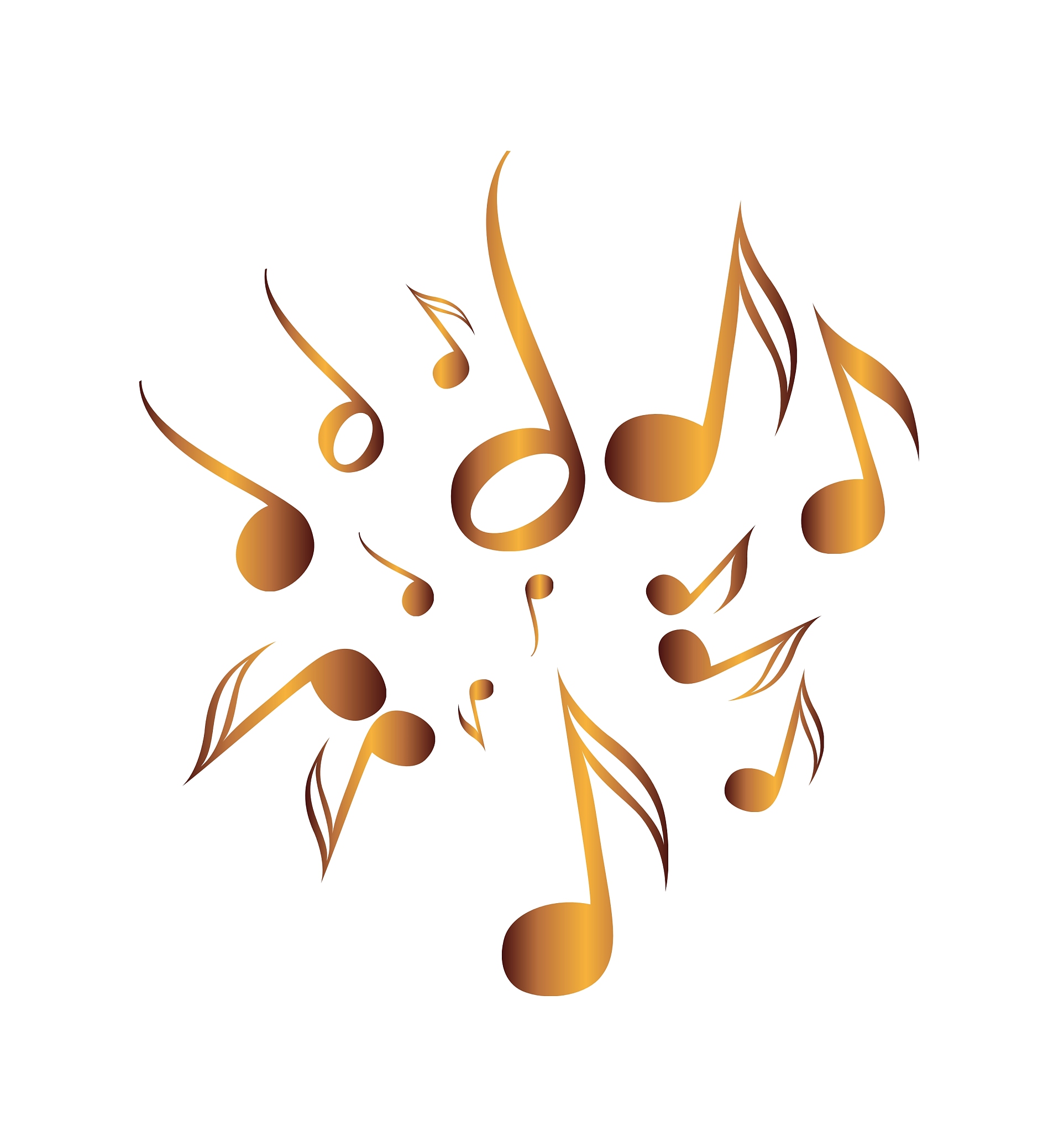 classical music pack icon symbol golden