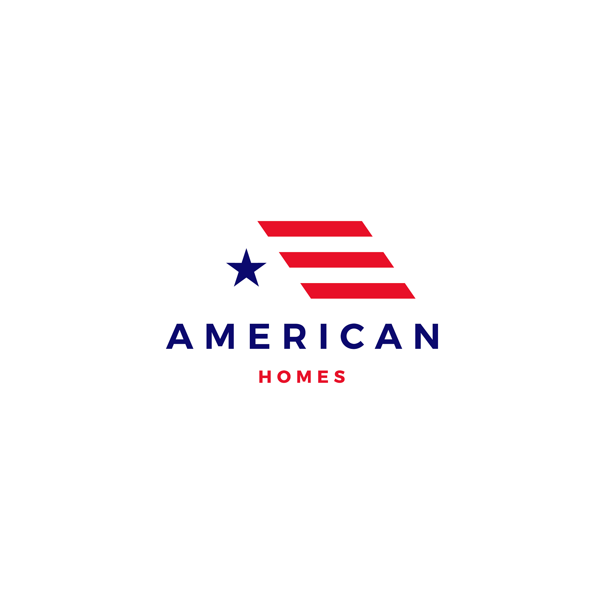 american flag house home mortgage logo icon