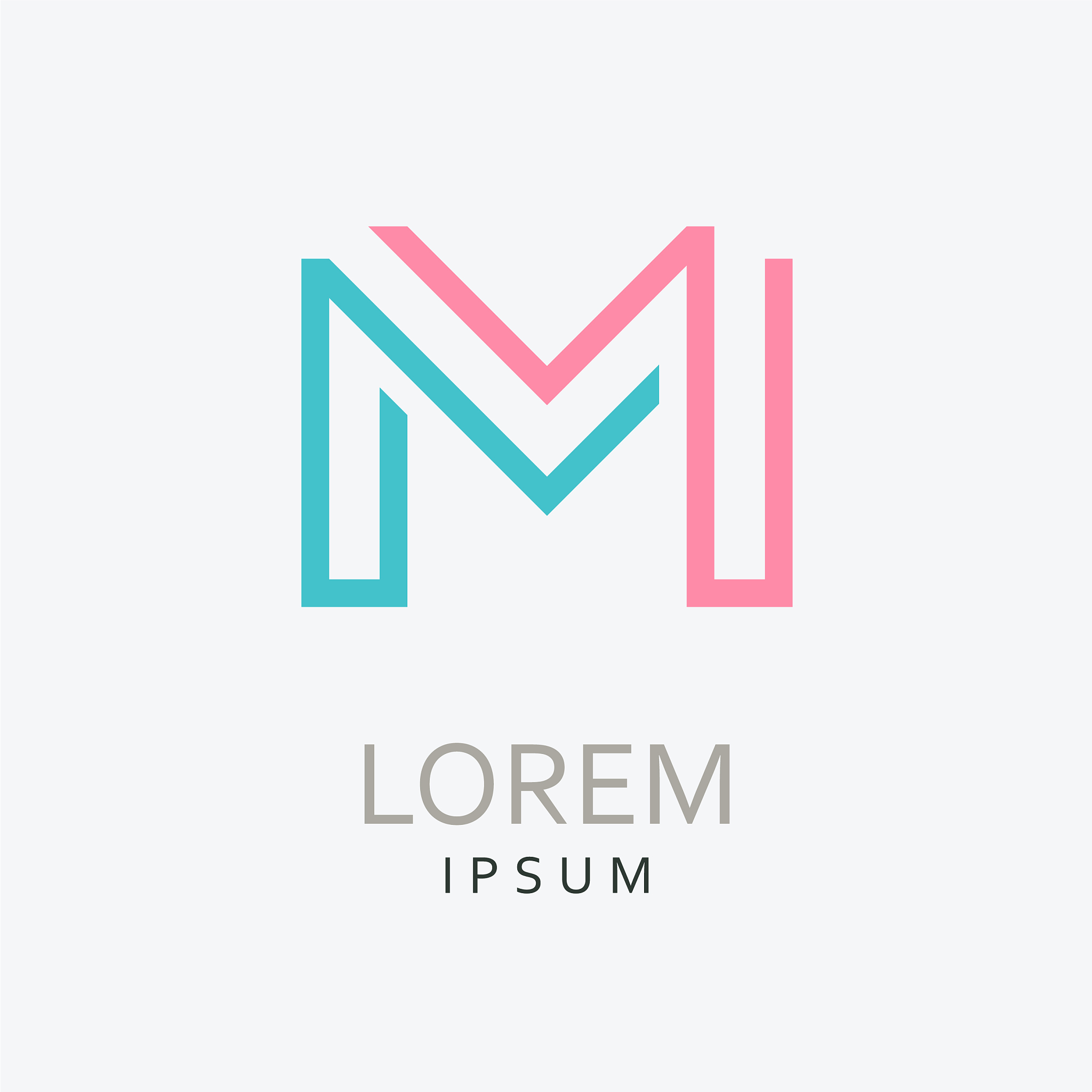m letter logo icon