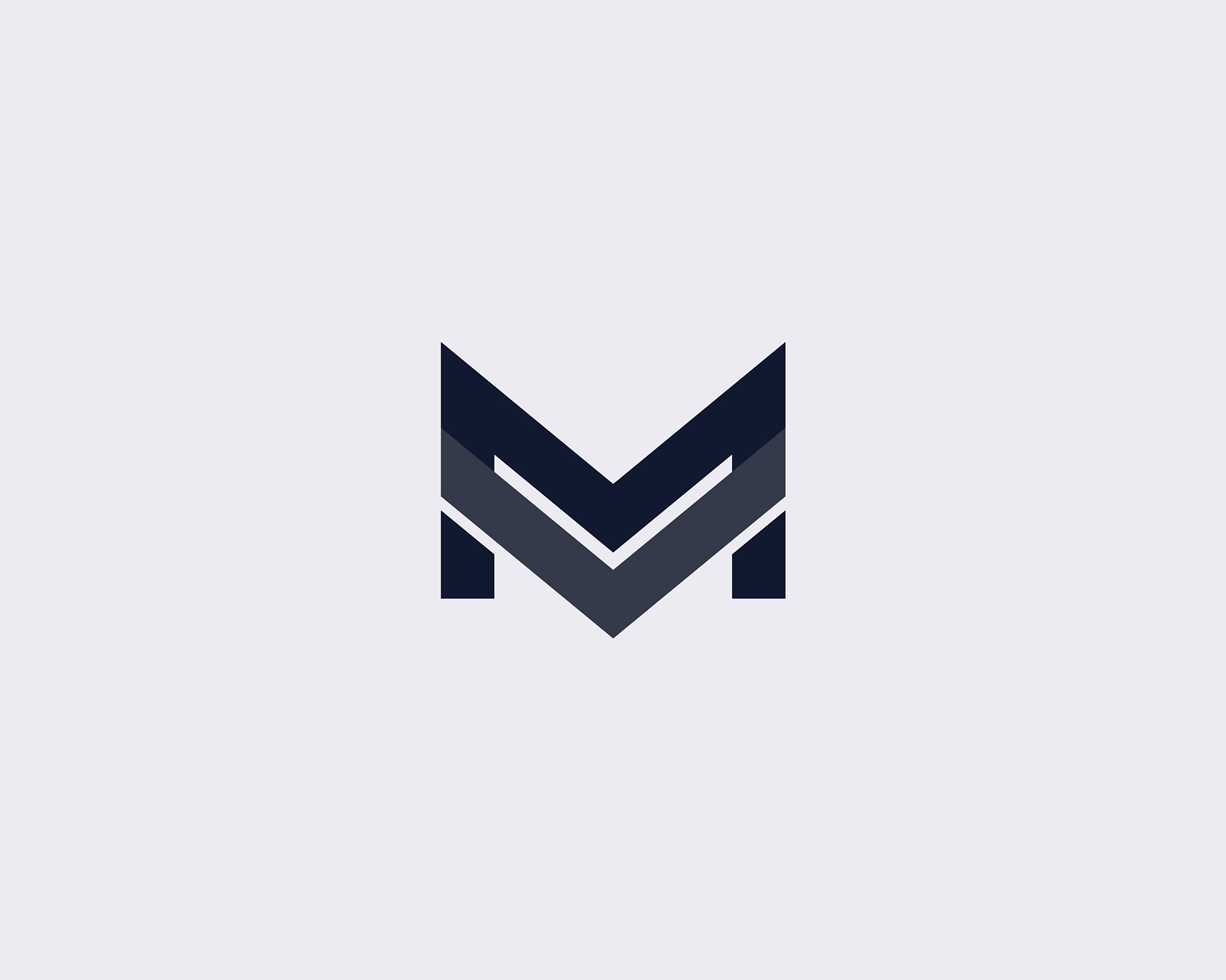 simple letter m logo design template