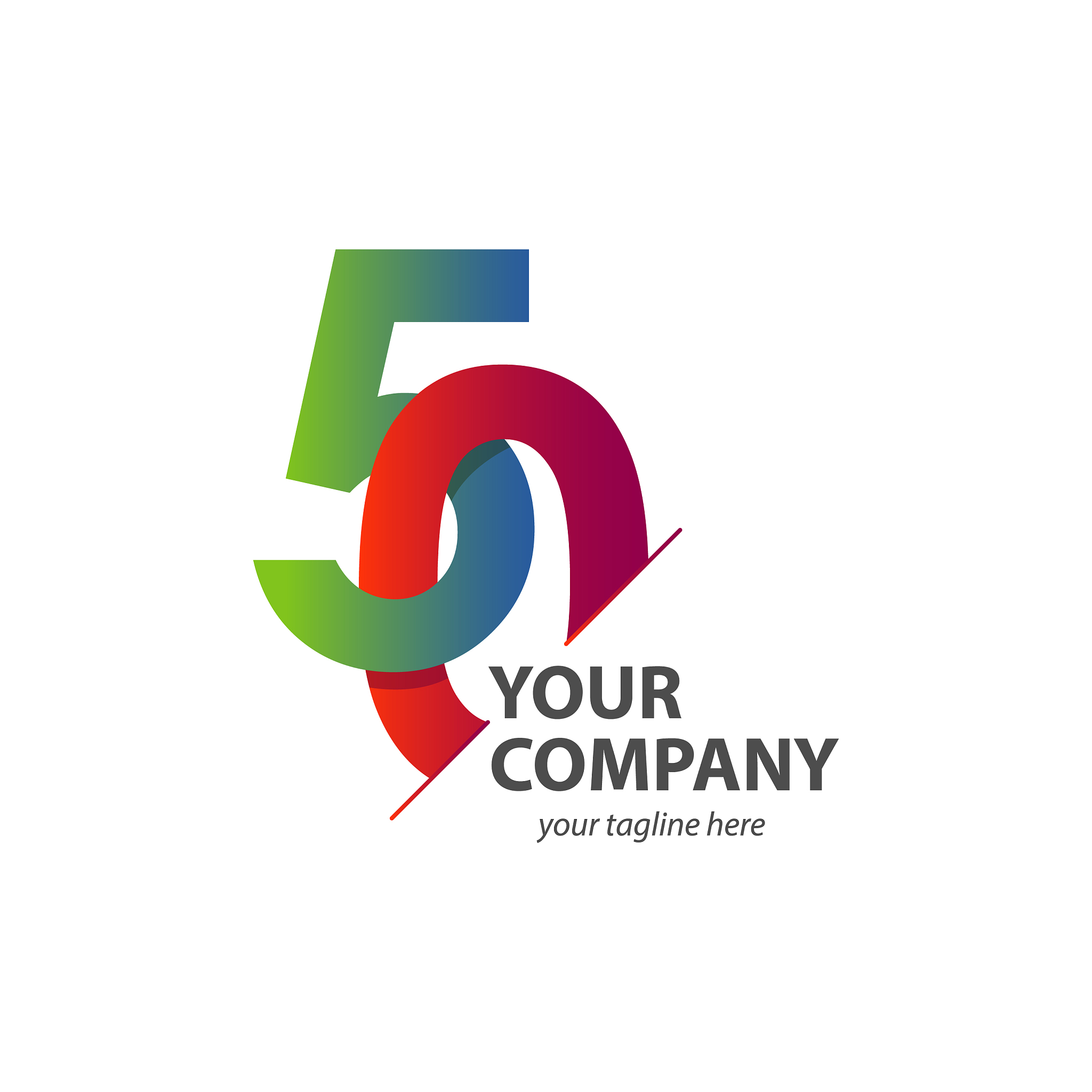 50 year anniversary template design