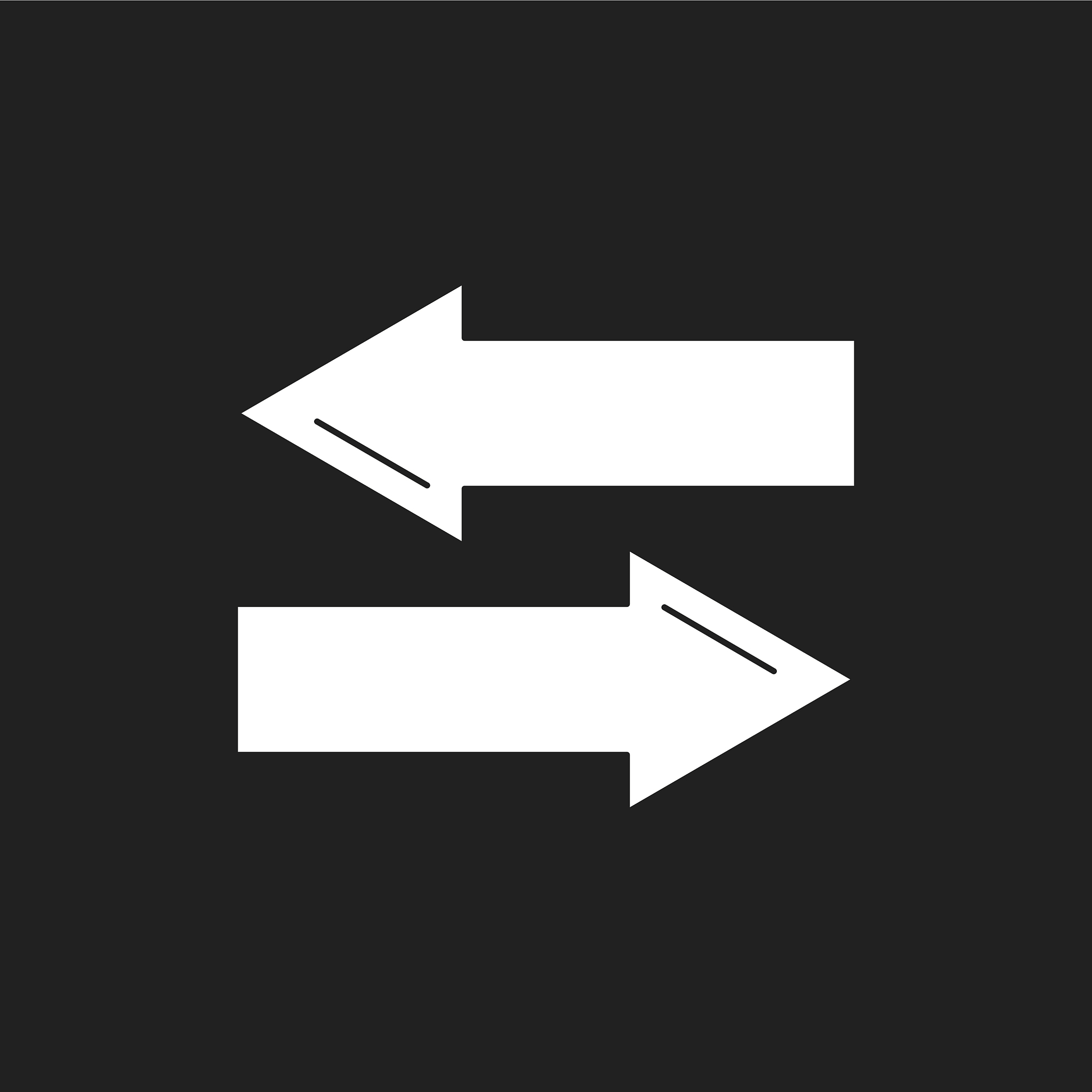 beautiful directional arrows glyph icon