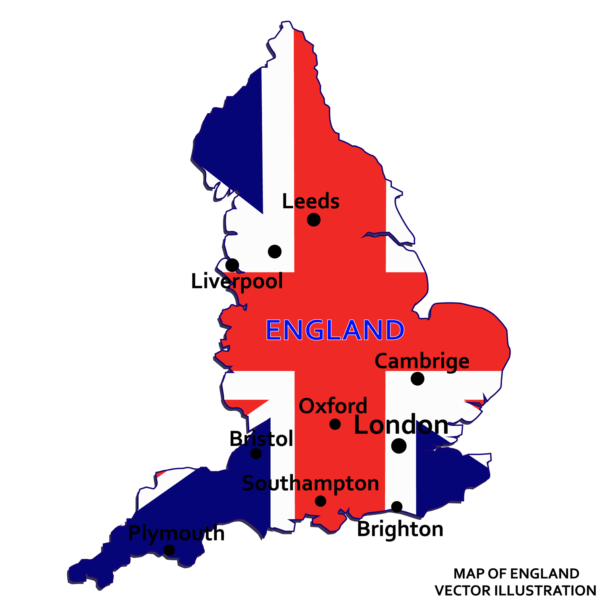 map of england