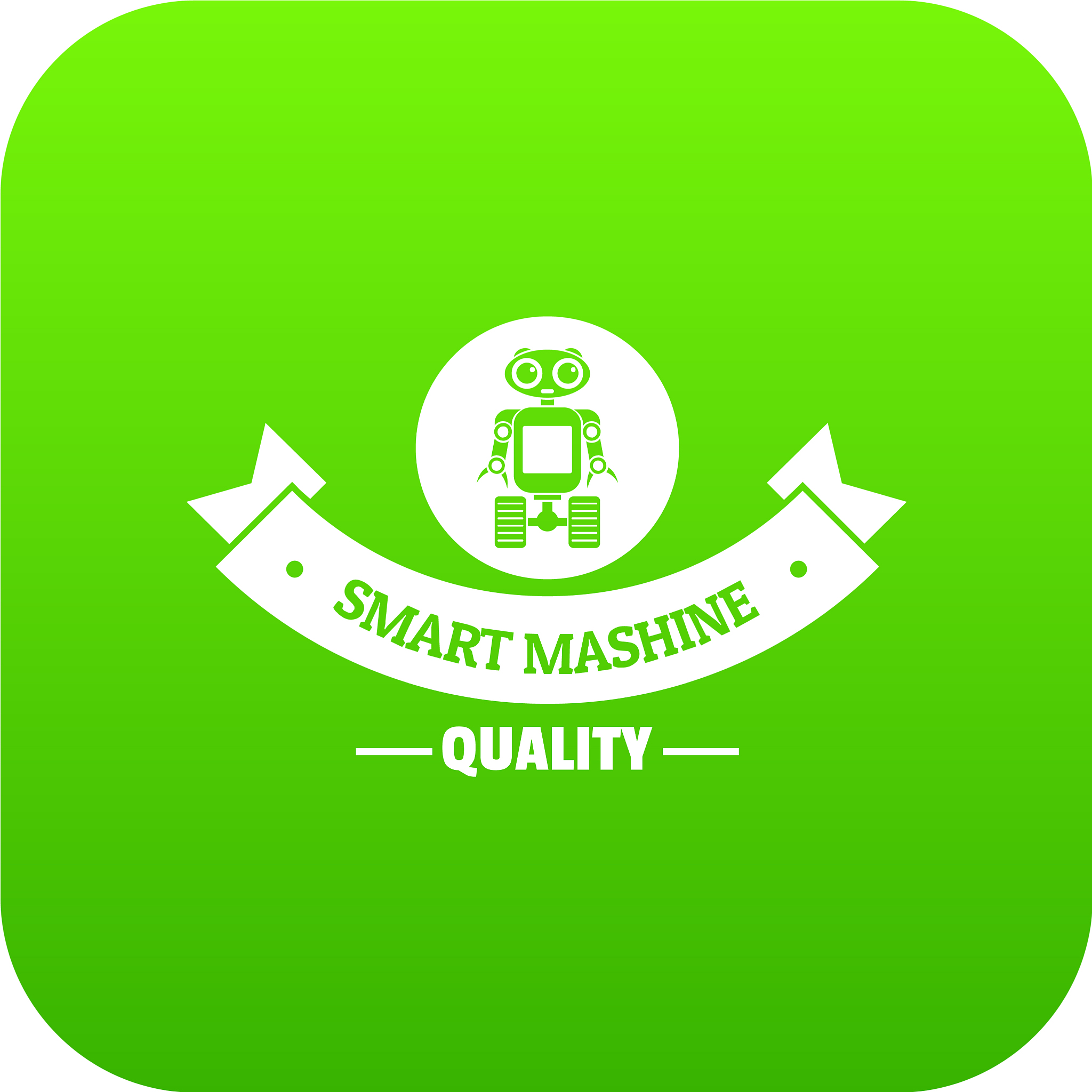 robot smart icon green