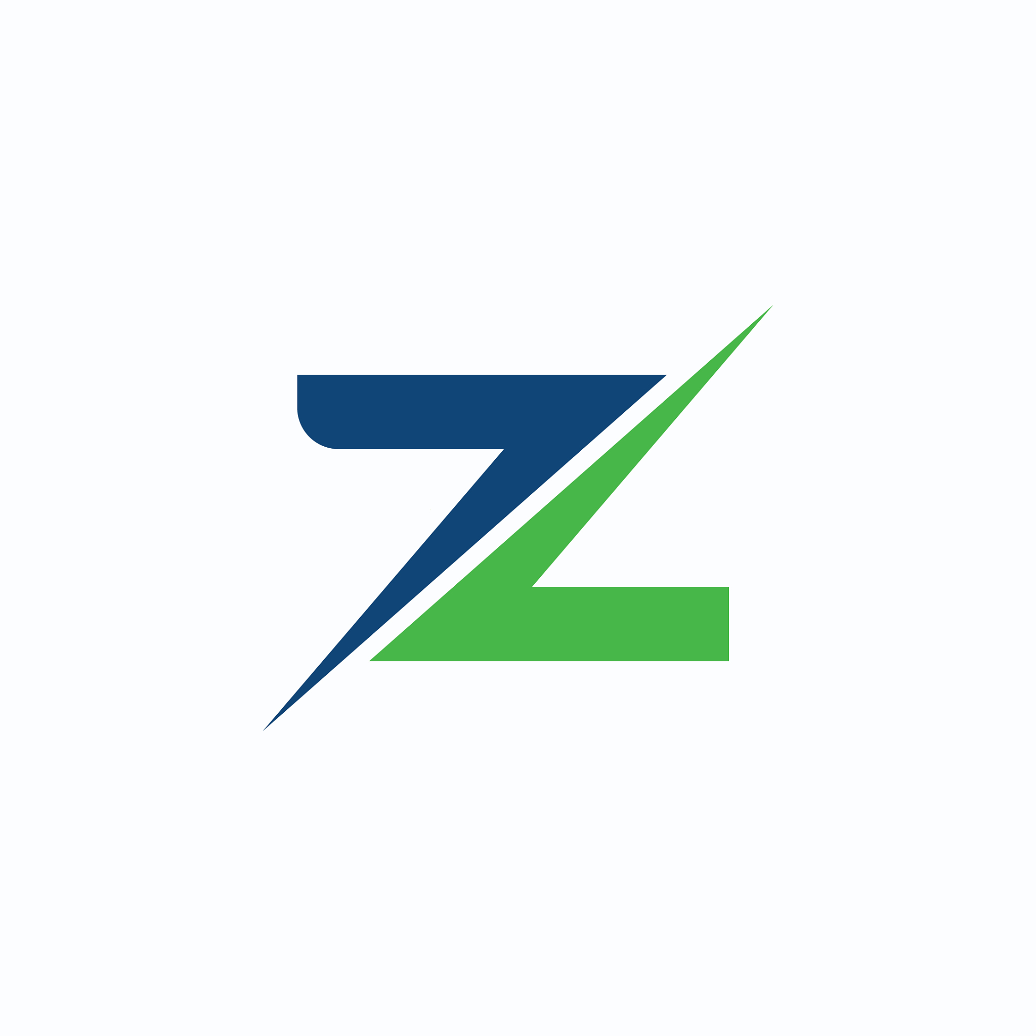 initial letter z or zz logo design template