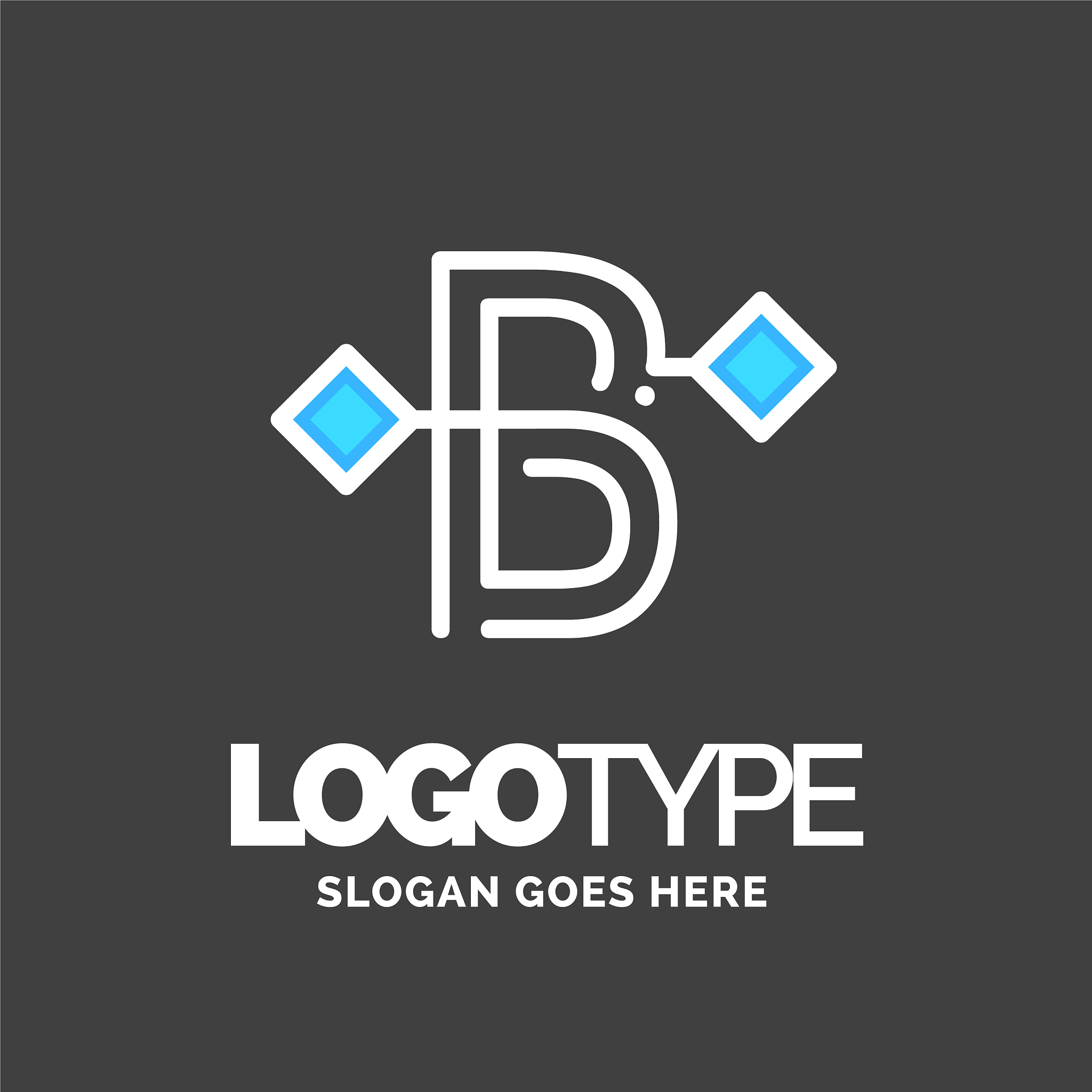 letter b logo business corporate logo design