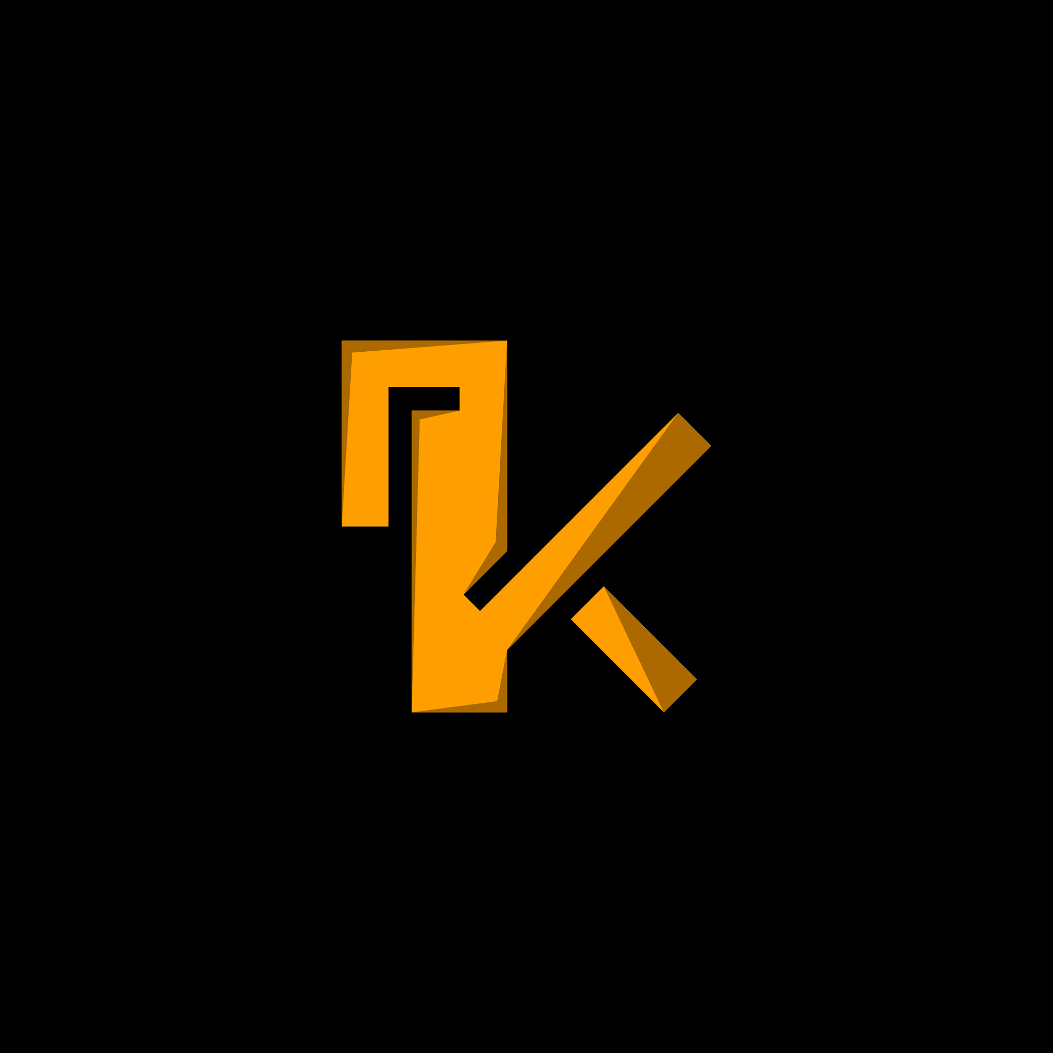 letter k line creative modern logo