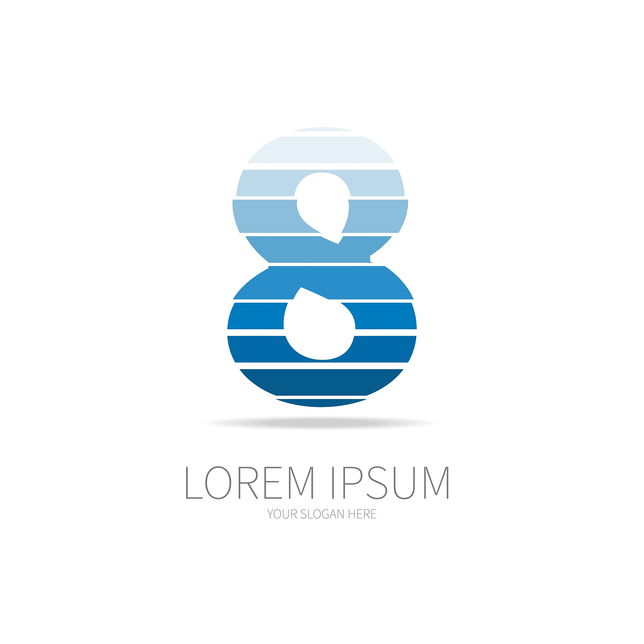 number 8 logo design