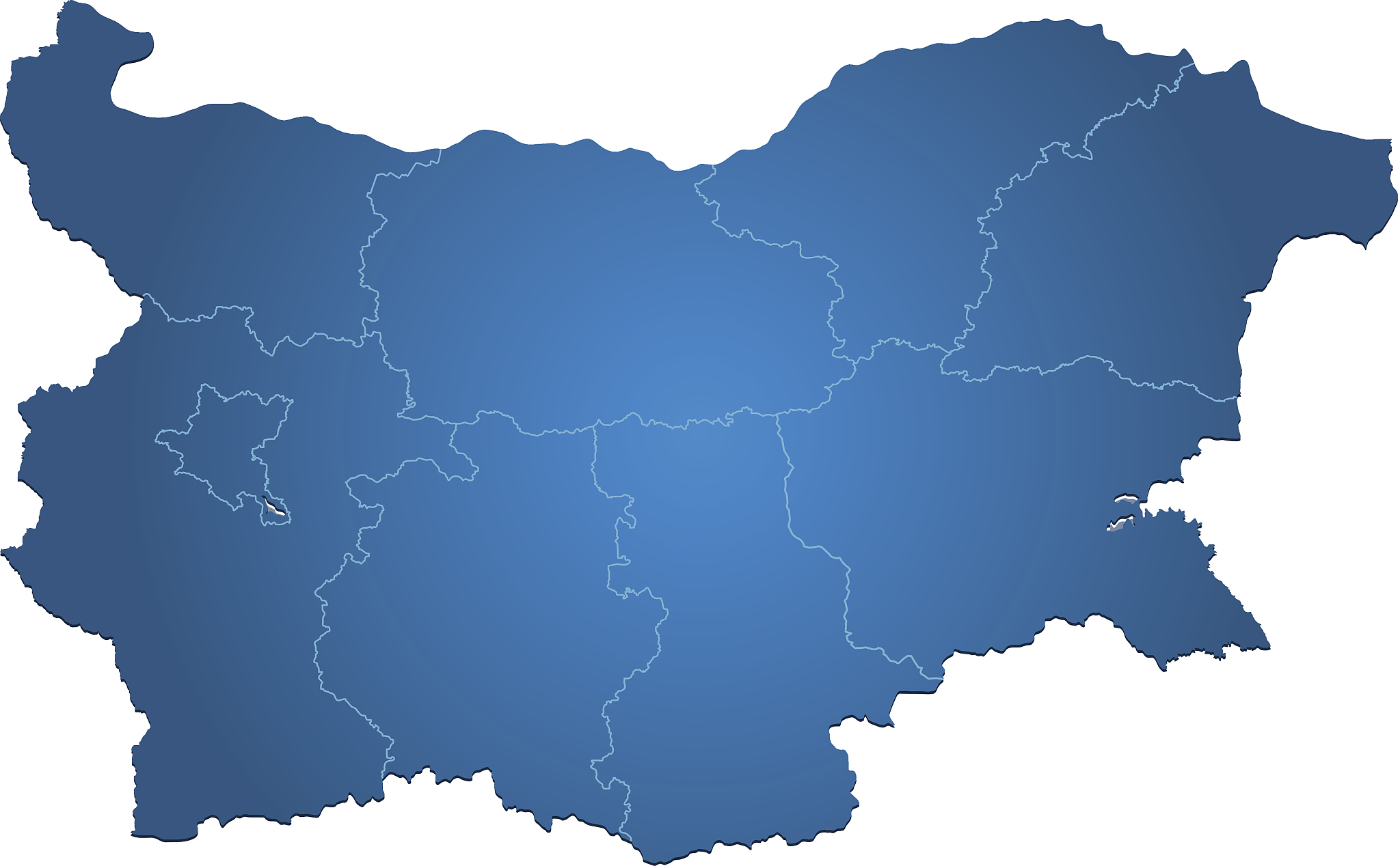 bulgaria map blue