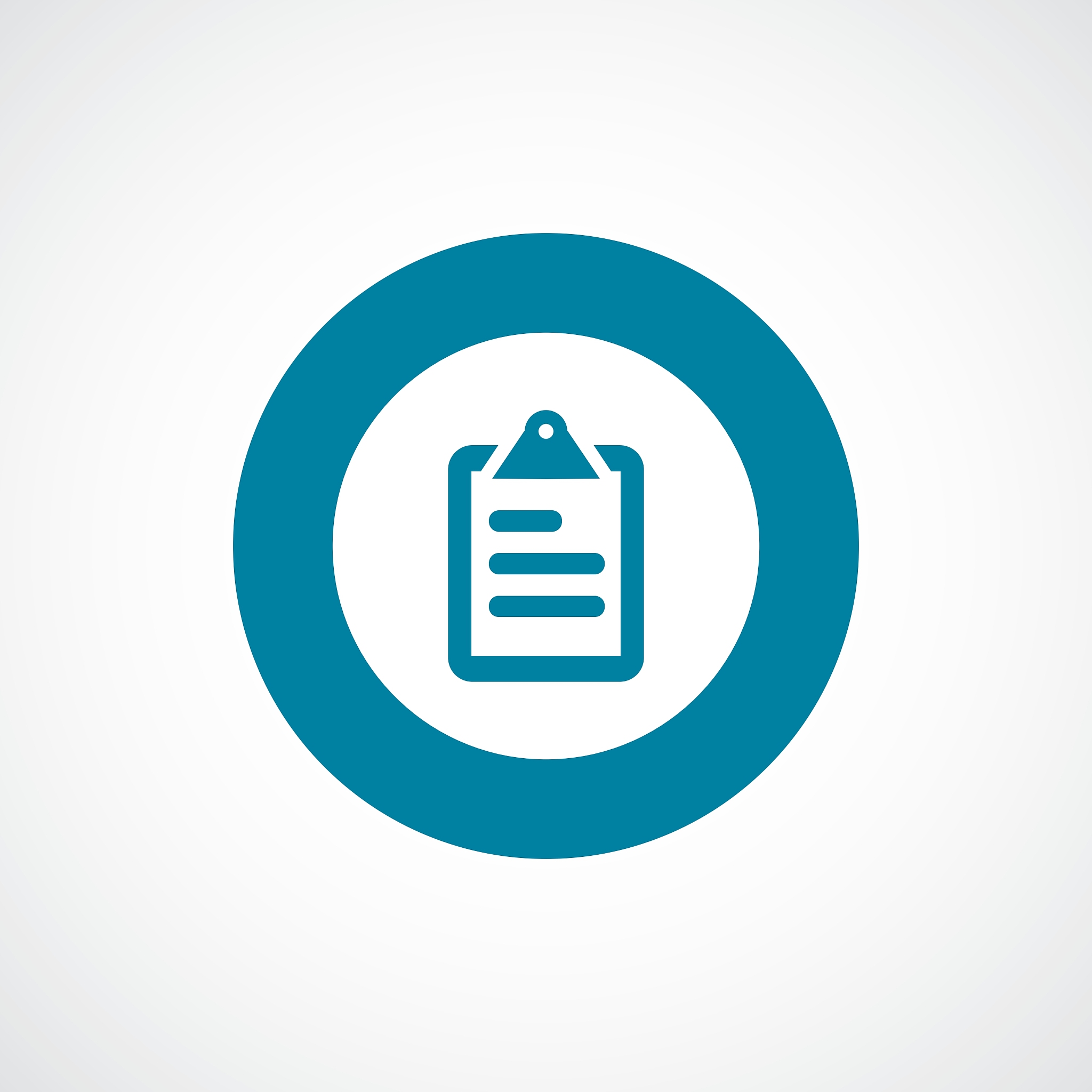 list bold blue border circle icon